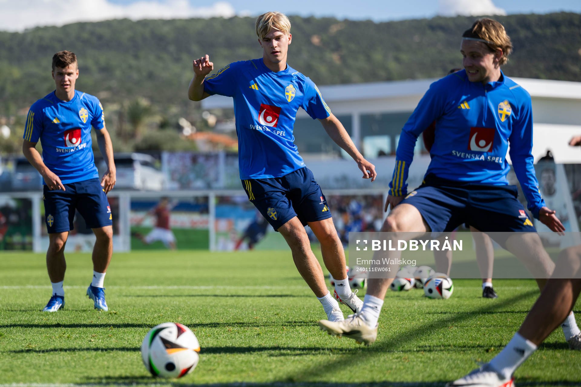 Lucas Bergvall of the Swedish men's football national team