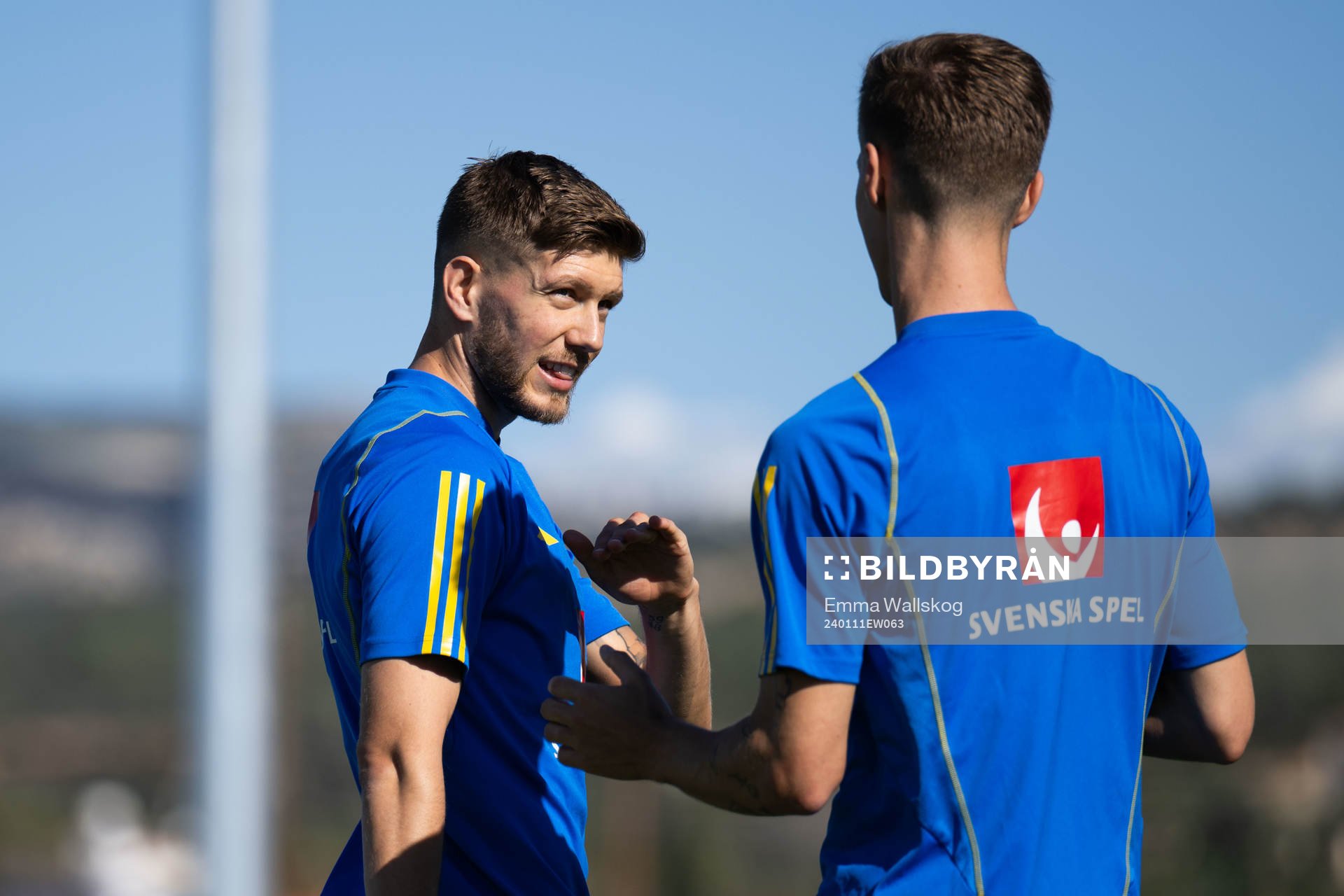 Anton Salétros and Samuel Leach Holm of the Swedish men's