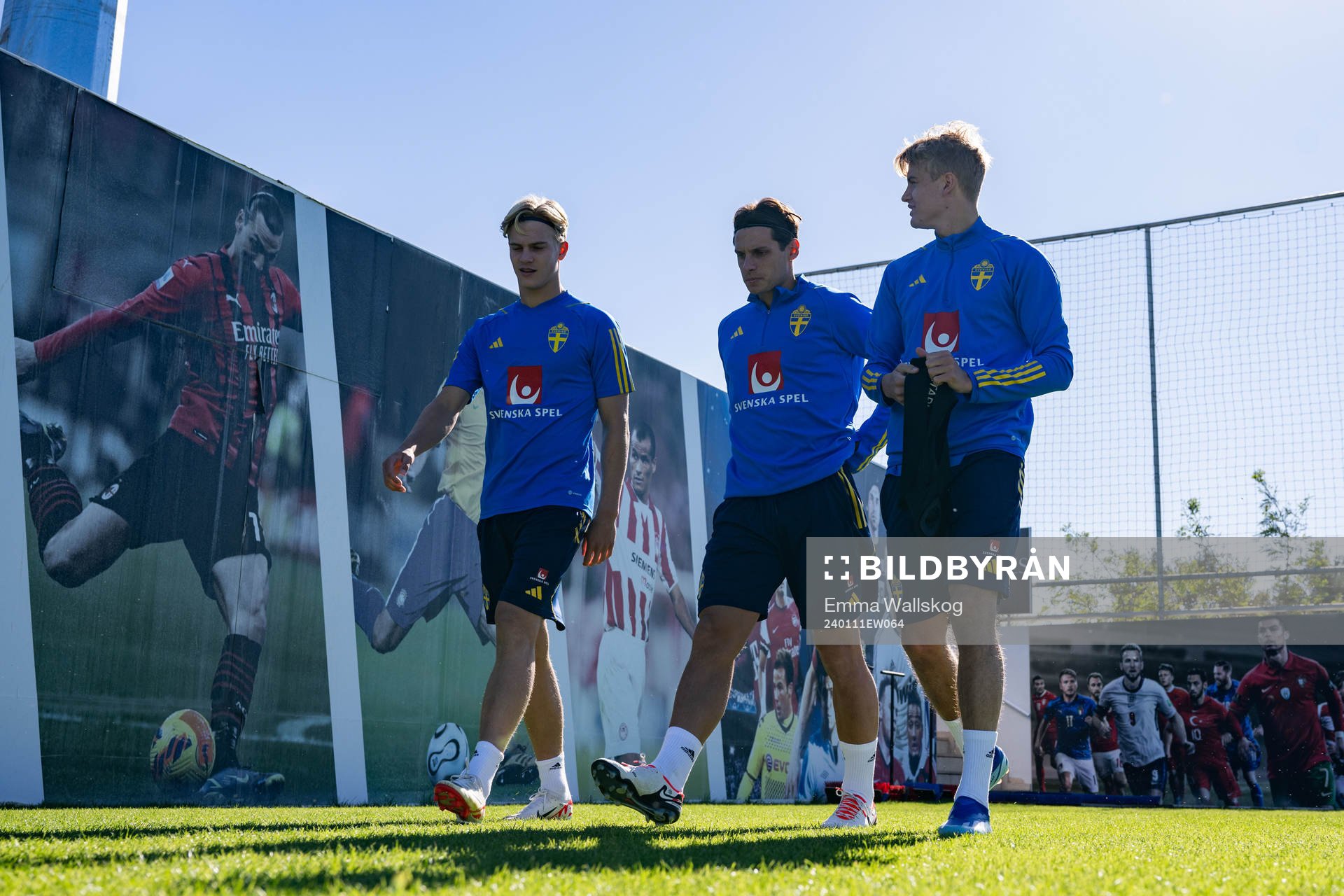 Lucas Bergvall, Kevin Ackermann and Oskar Fallenius of the
