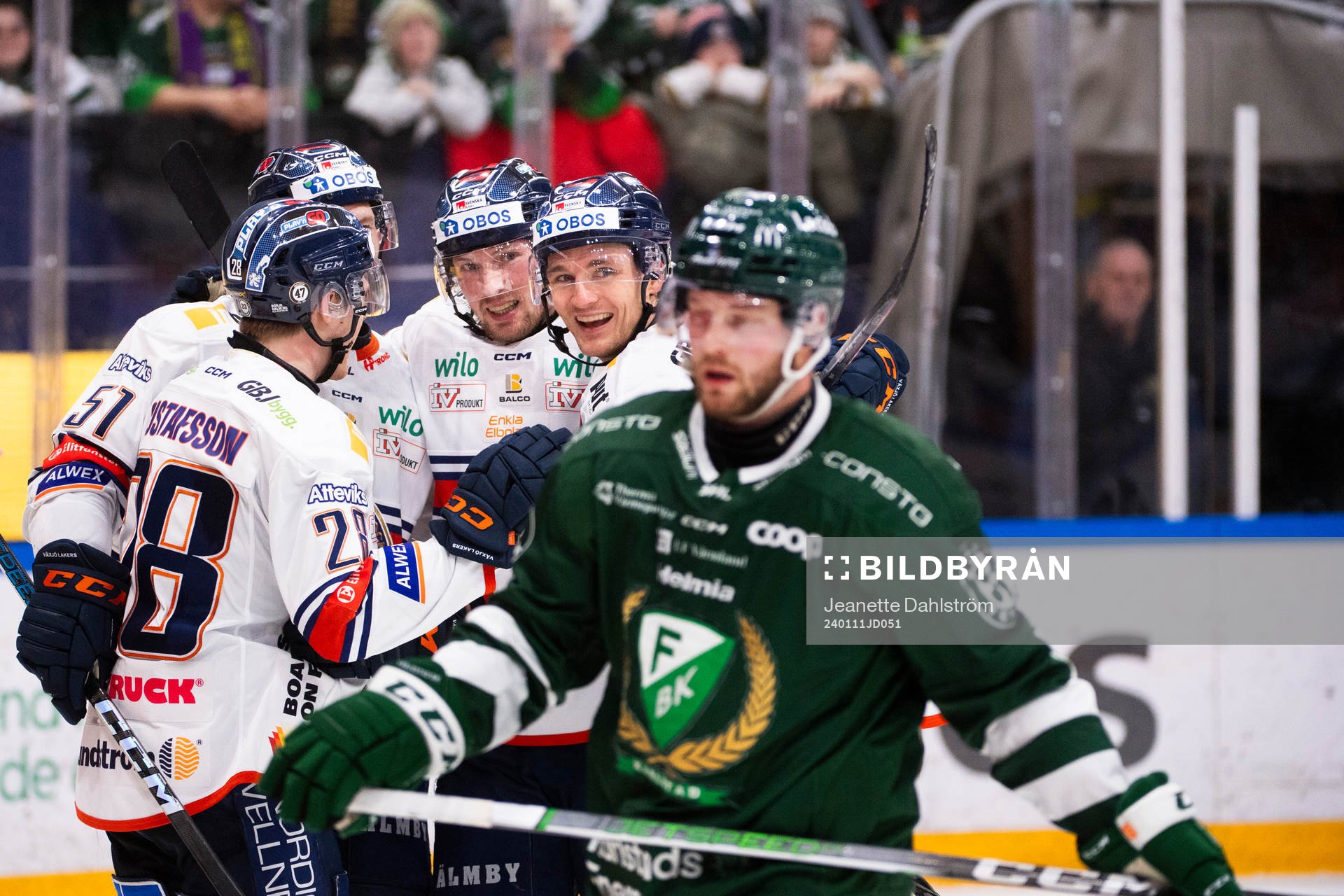 Växjös Martin Lundberg jublar