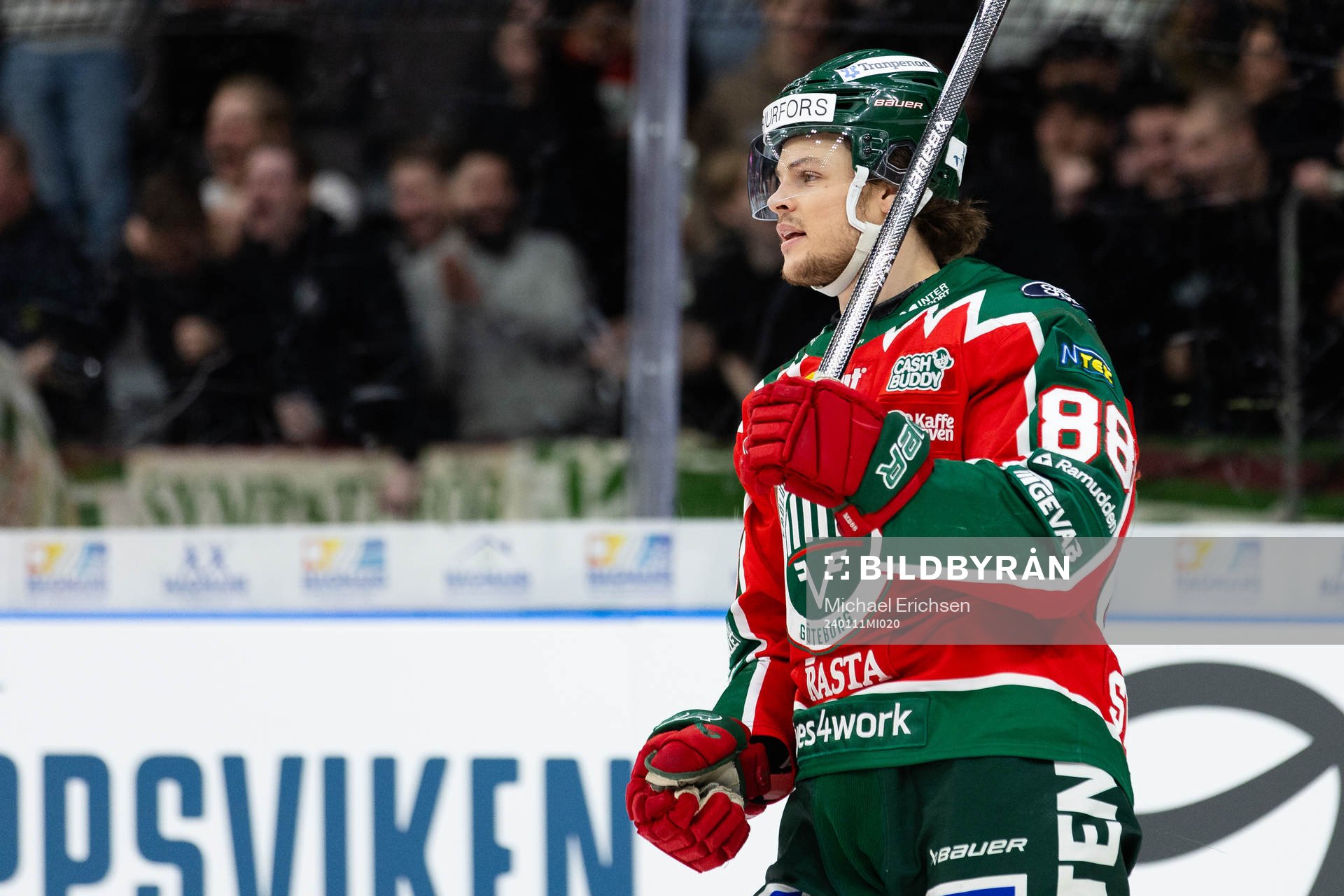 Frölundas Malte Strömwall jublar