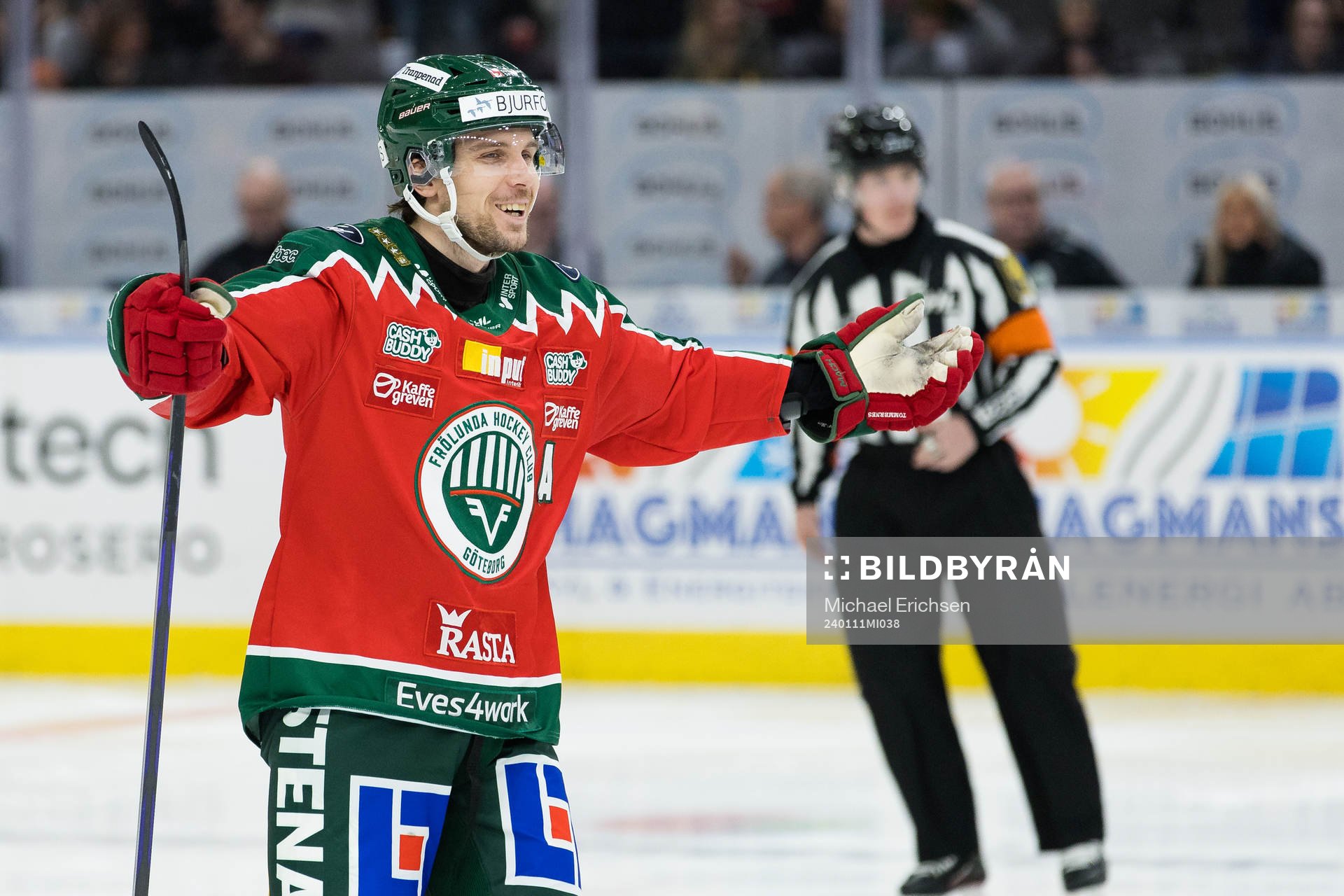 Frölundas Henrik Tömmernes jublar