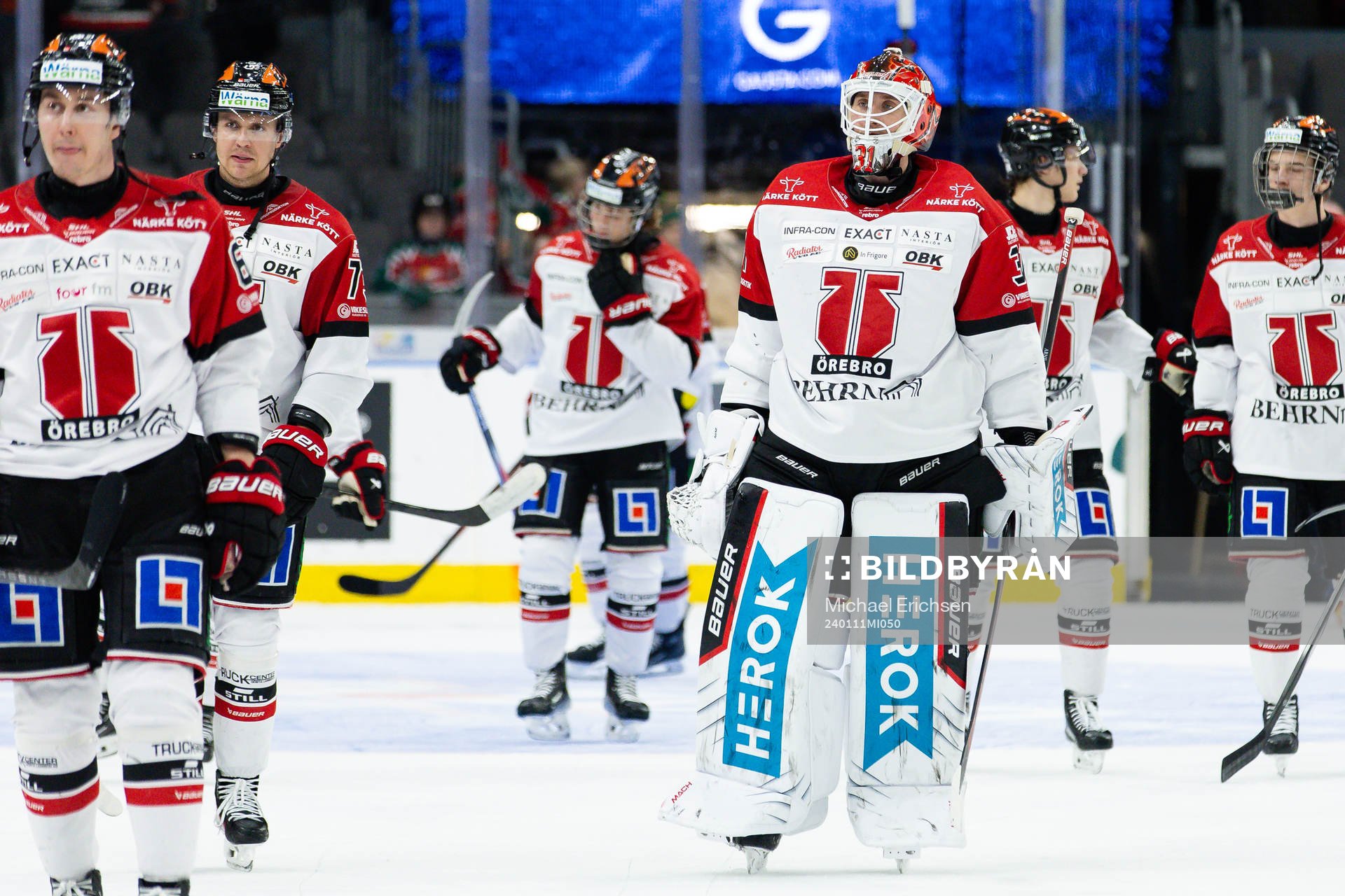 Örebros målvakt Jonas Arntzen deppar