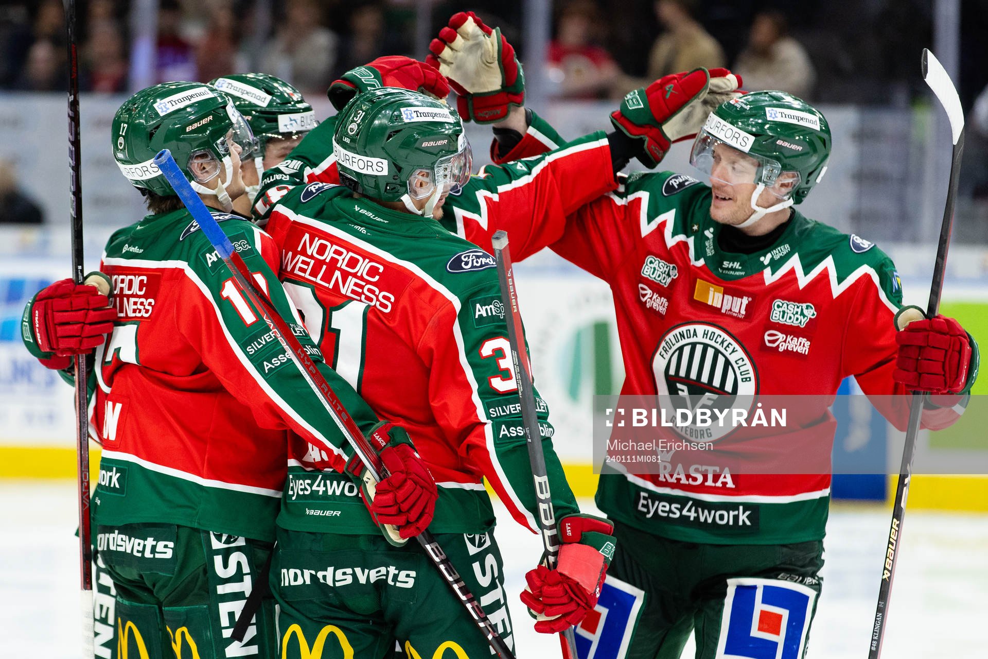 Frölundas Henrik Tömmernes jublar