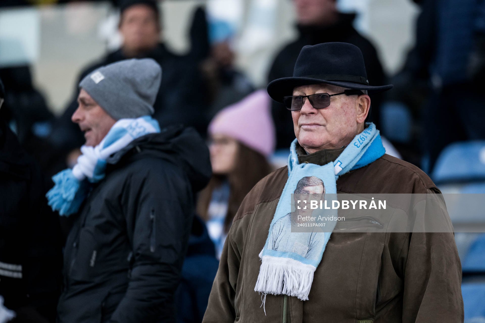 Minnesceremoni för Bosse Larsson på Malmö Stadion