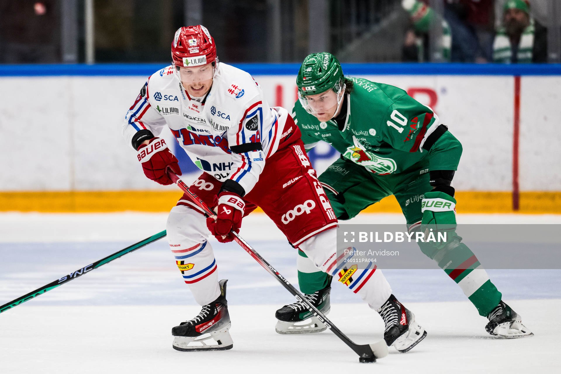 Timrås Erik Andersson och Rögles Rodrigo Abols