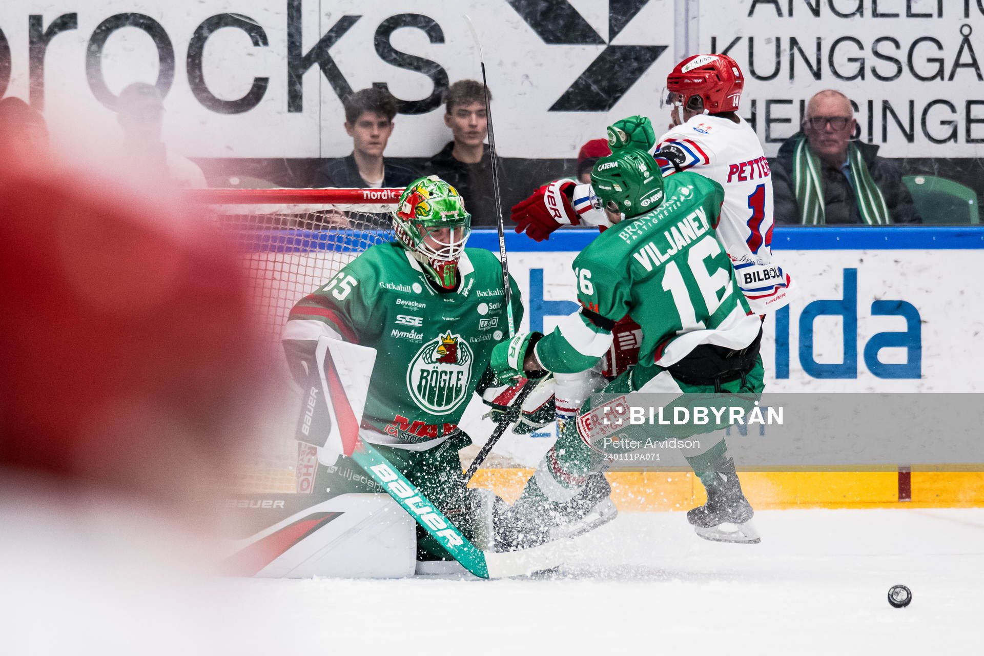 Rögles målvakt Christoffer Rifalk och Valtteri Viljanen