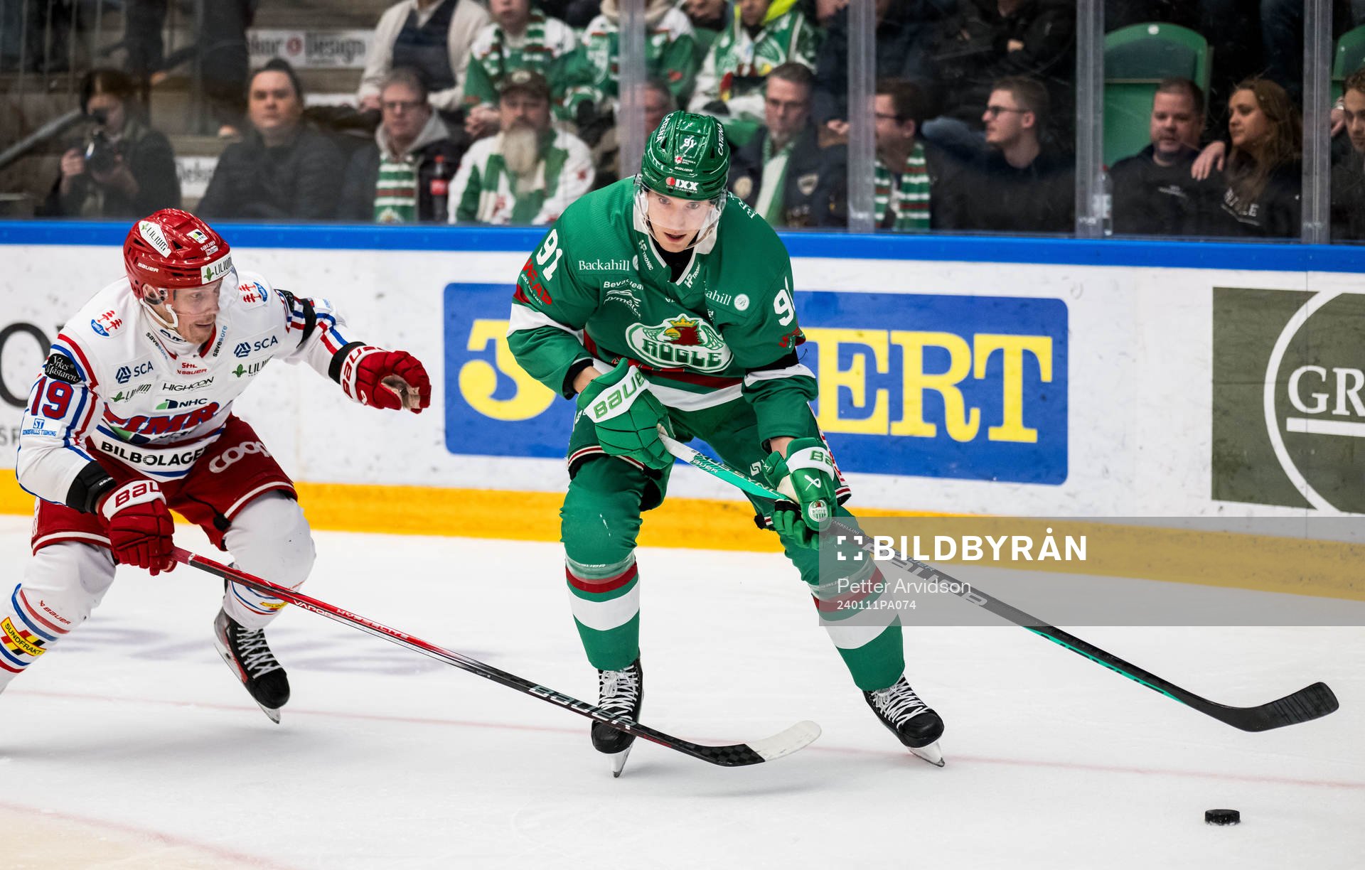Timrås Erik Andersson och Rögles Adam Tambellini