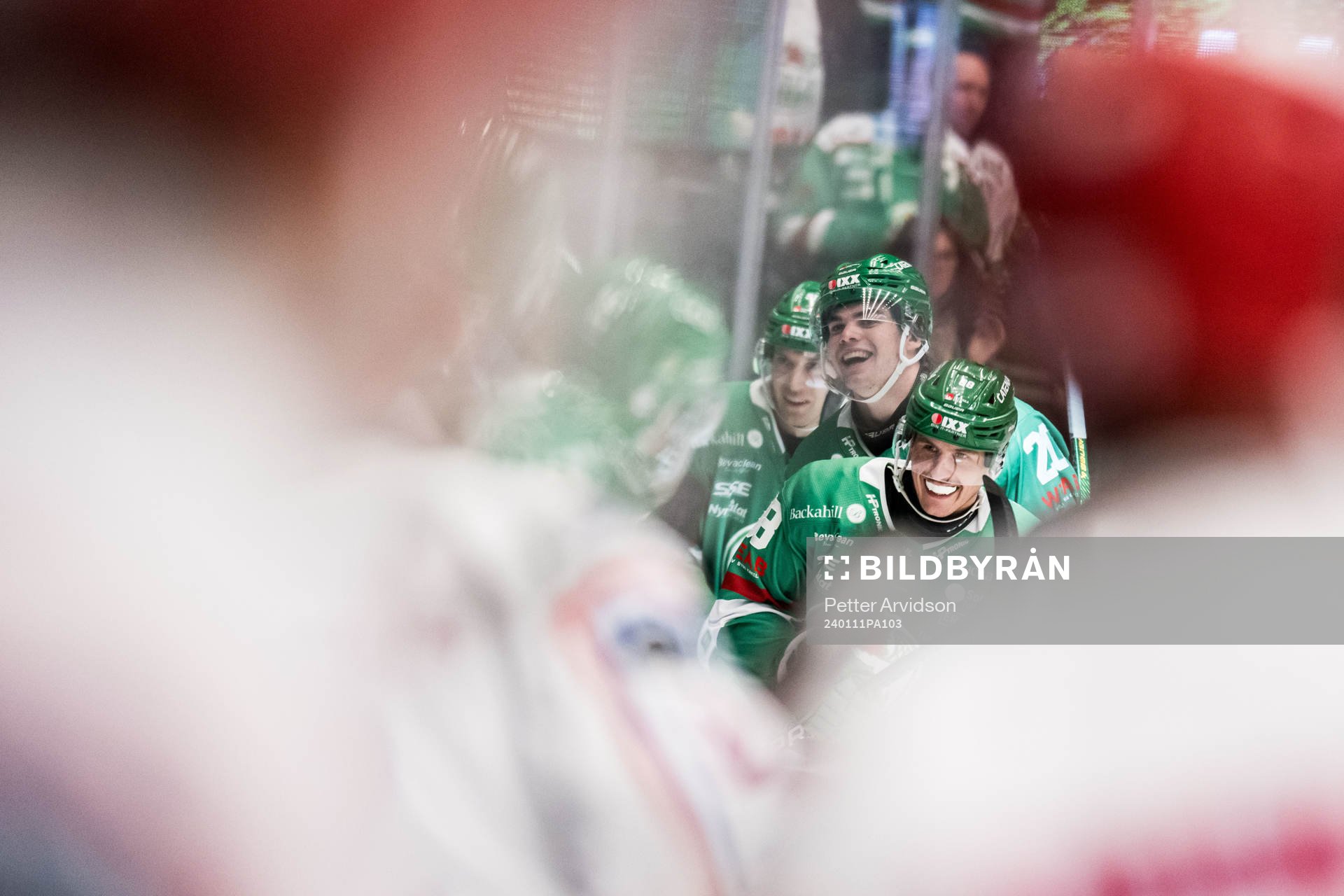Rögles Brandon Davidson jublar