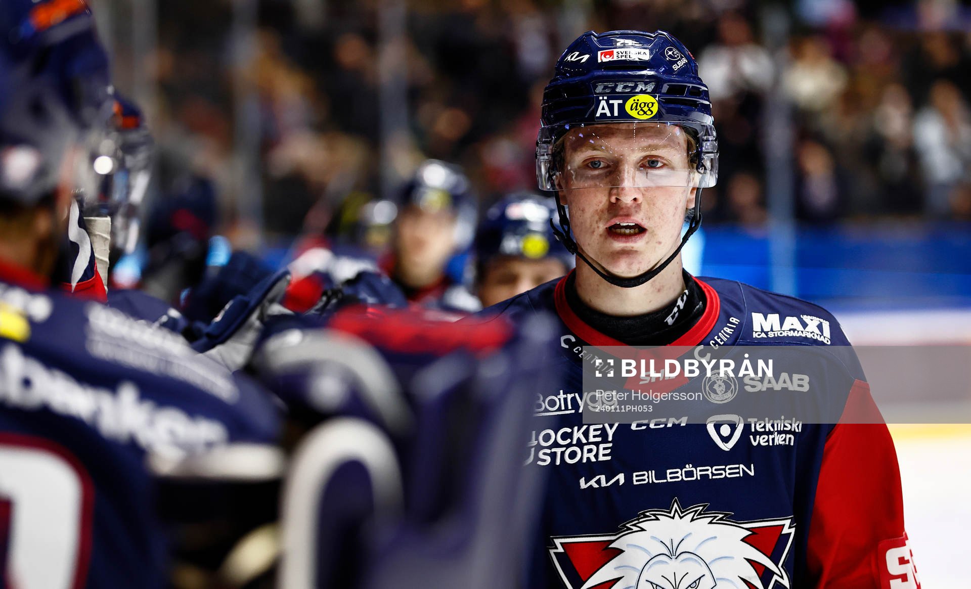 Linköpings Filip Bystedt jublar