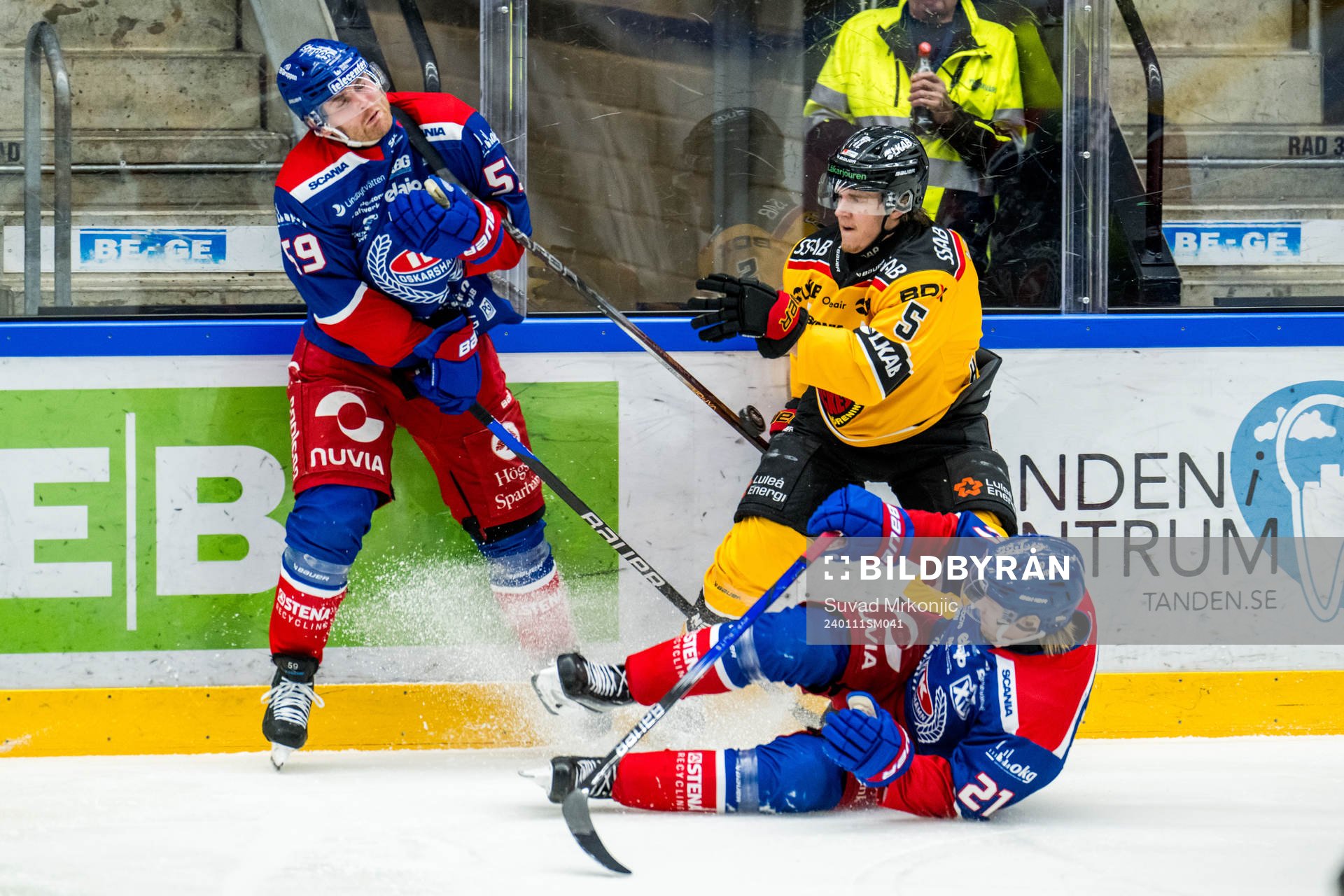 Oskarshamns Anton Mylläri och Luleås Marcus Hardegård