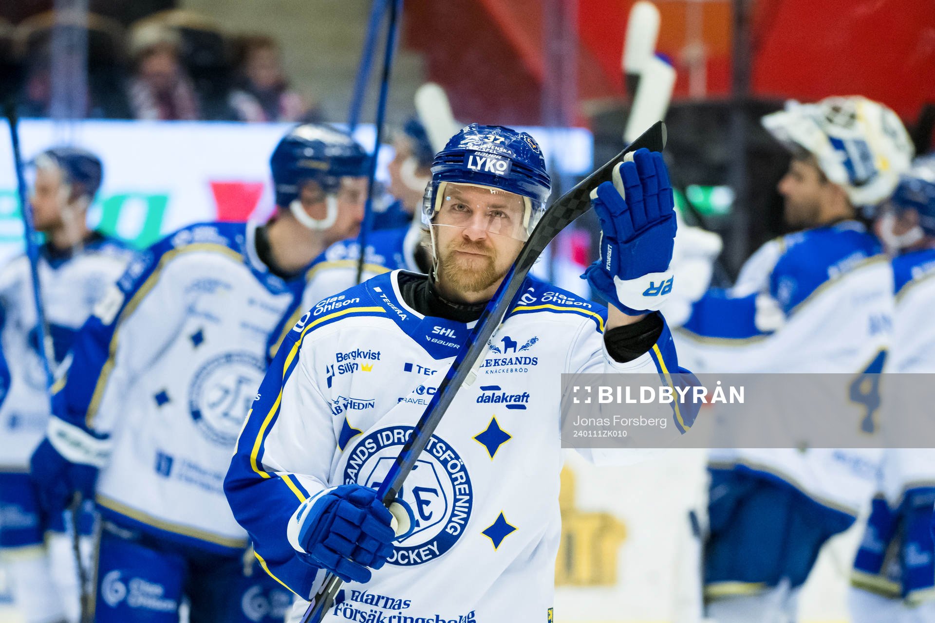 Leksands Anton Lindholm jublar