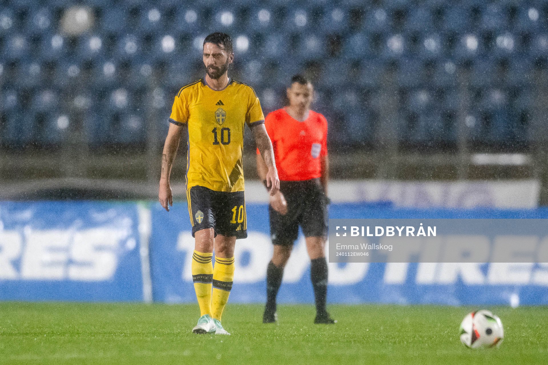 Nahir Besara of Sweden looks dejected