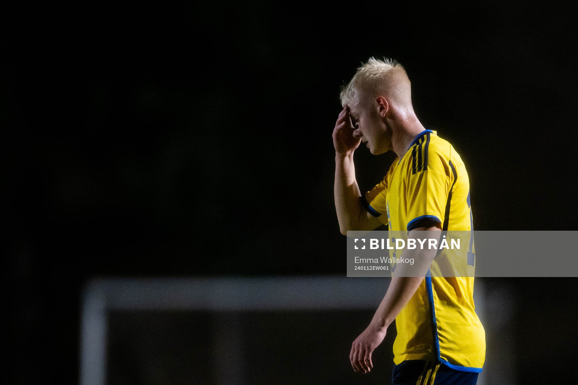 Otto Rosengren of Sweden looks dejected