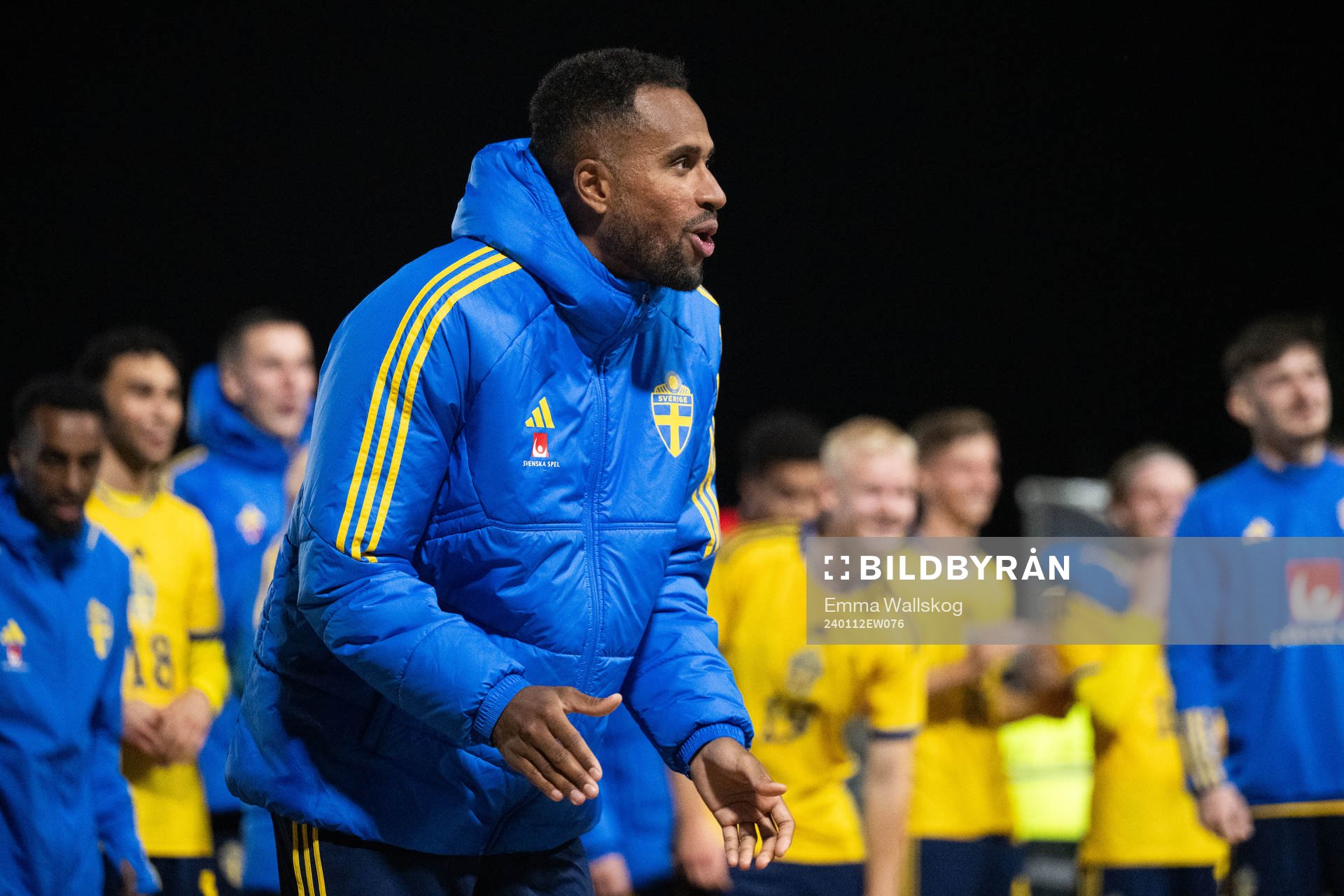 Isaac Kiese Thelin of Sweden celebrates