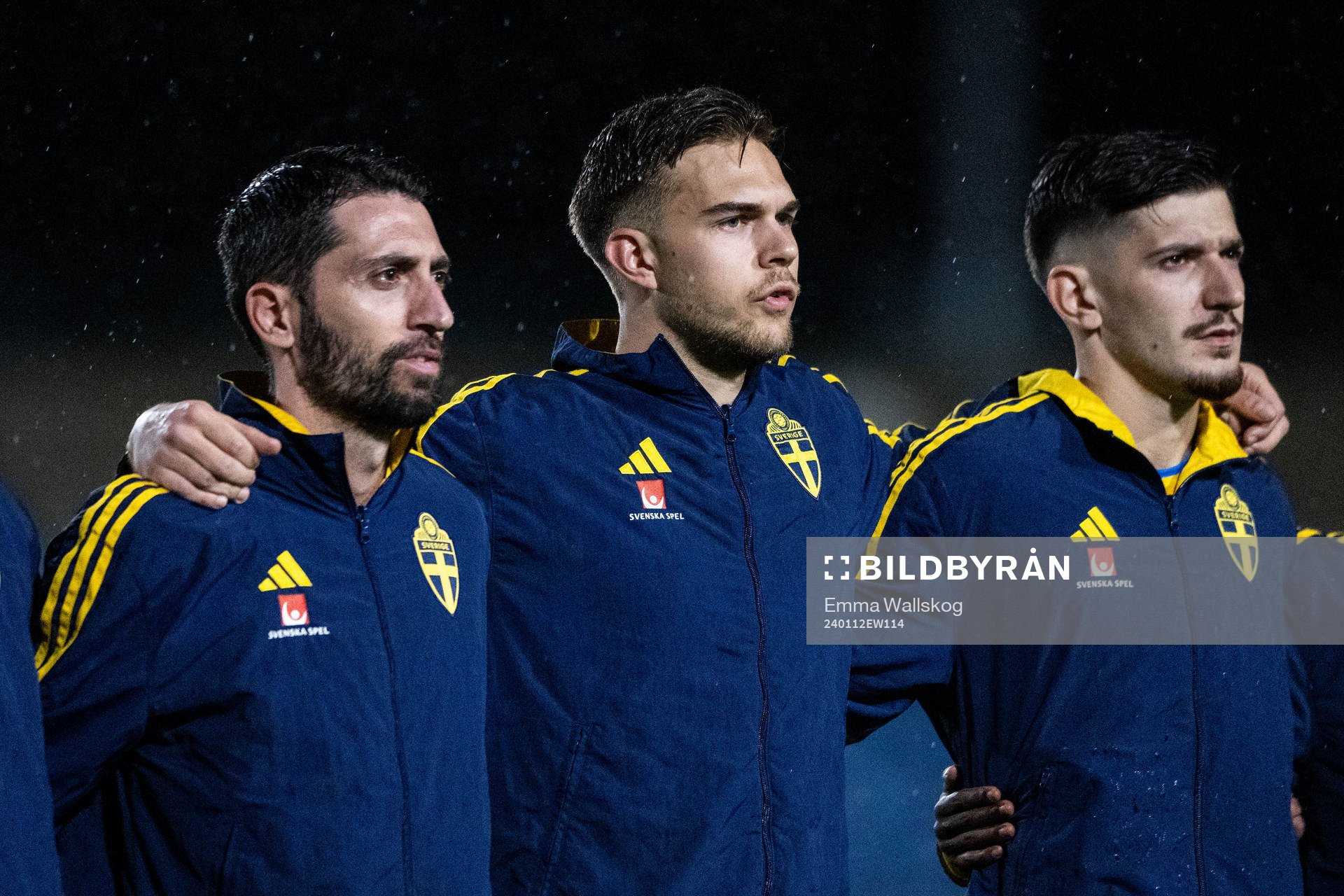 Nahir Besara, Anton Eriksson and Armin Gigovic of Sweden
