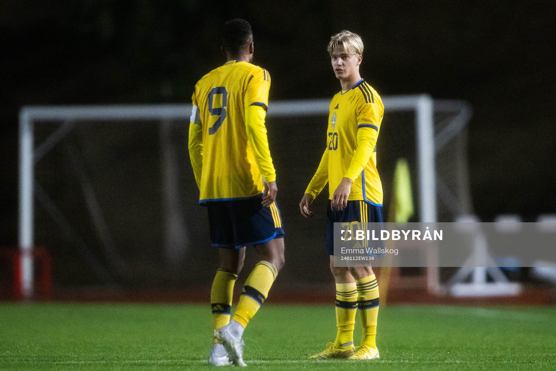 Isaac Kiese Thelin and Lucas Bergvall of Sweden