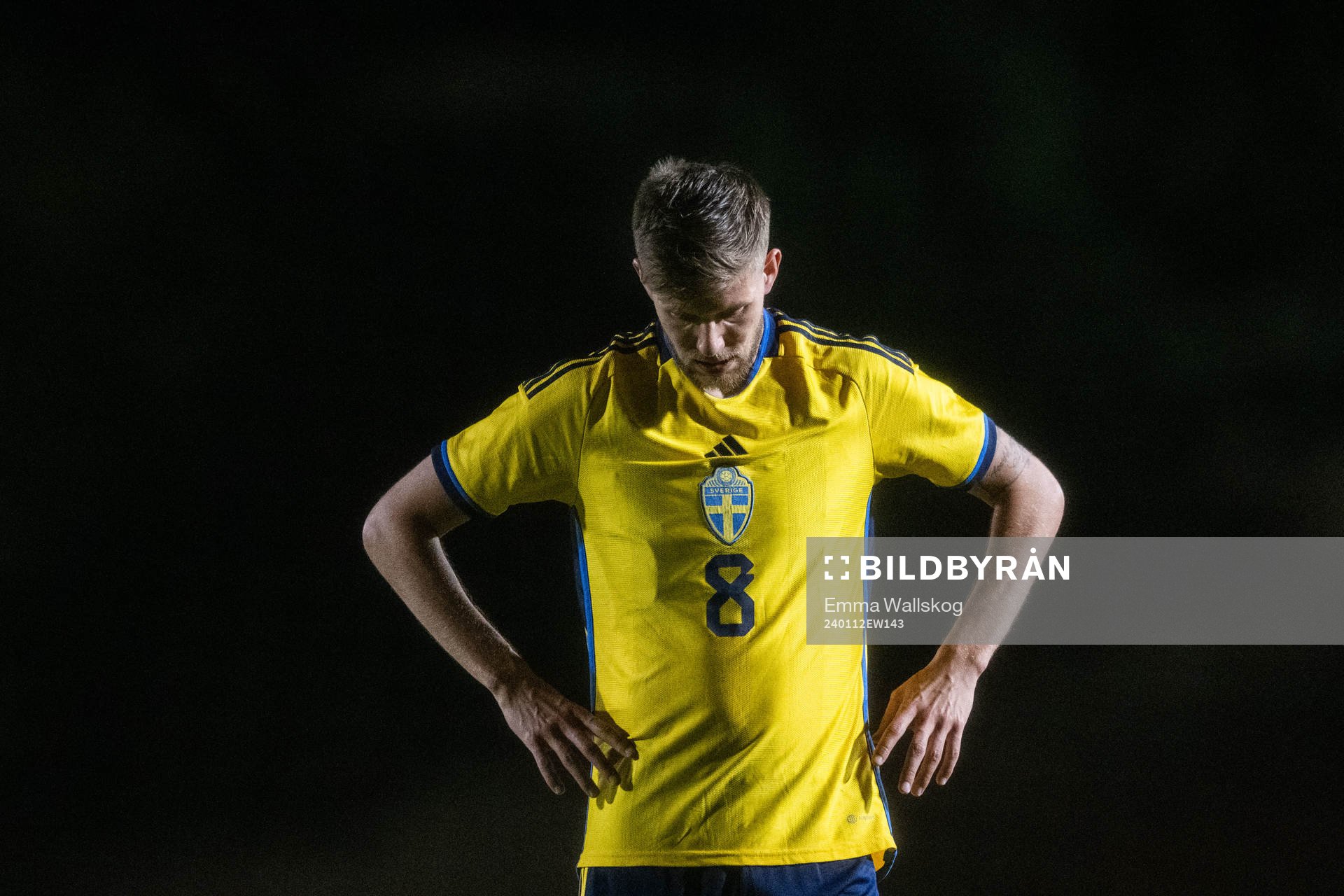Anton Salétros of Sweden looks dejected
