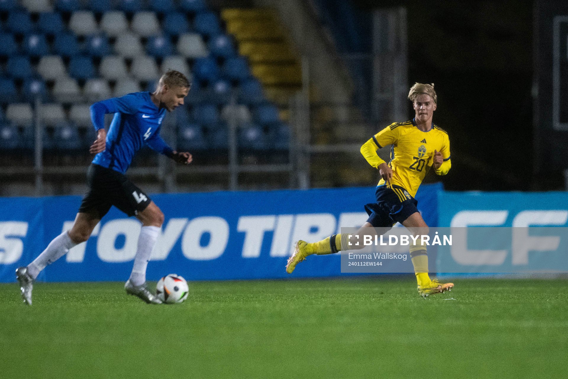 Marco Lukka of Estonia and Lucas Bergvall of Sweden