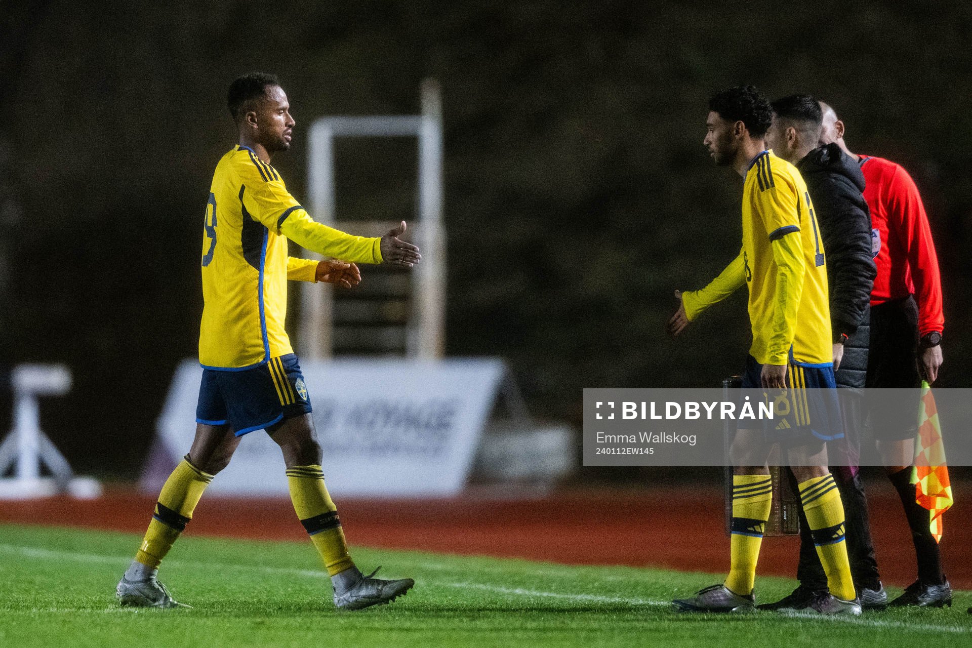 Isaac Kiese Thelin and Joakim Persson of Sweden
