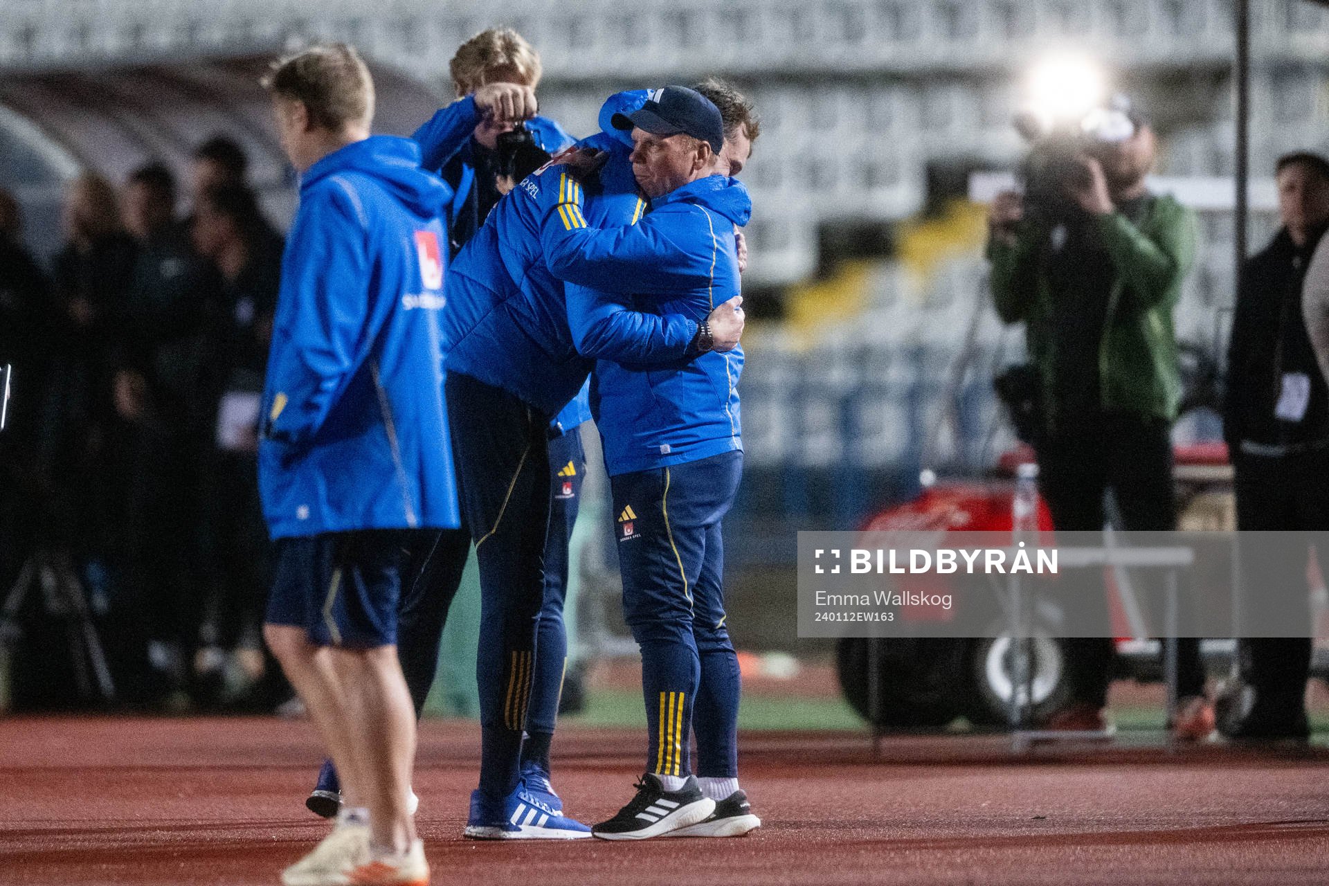 Interim head coach Daniel Bäckström and Interim assistant