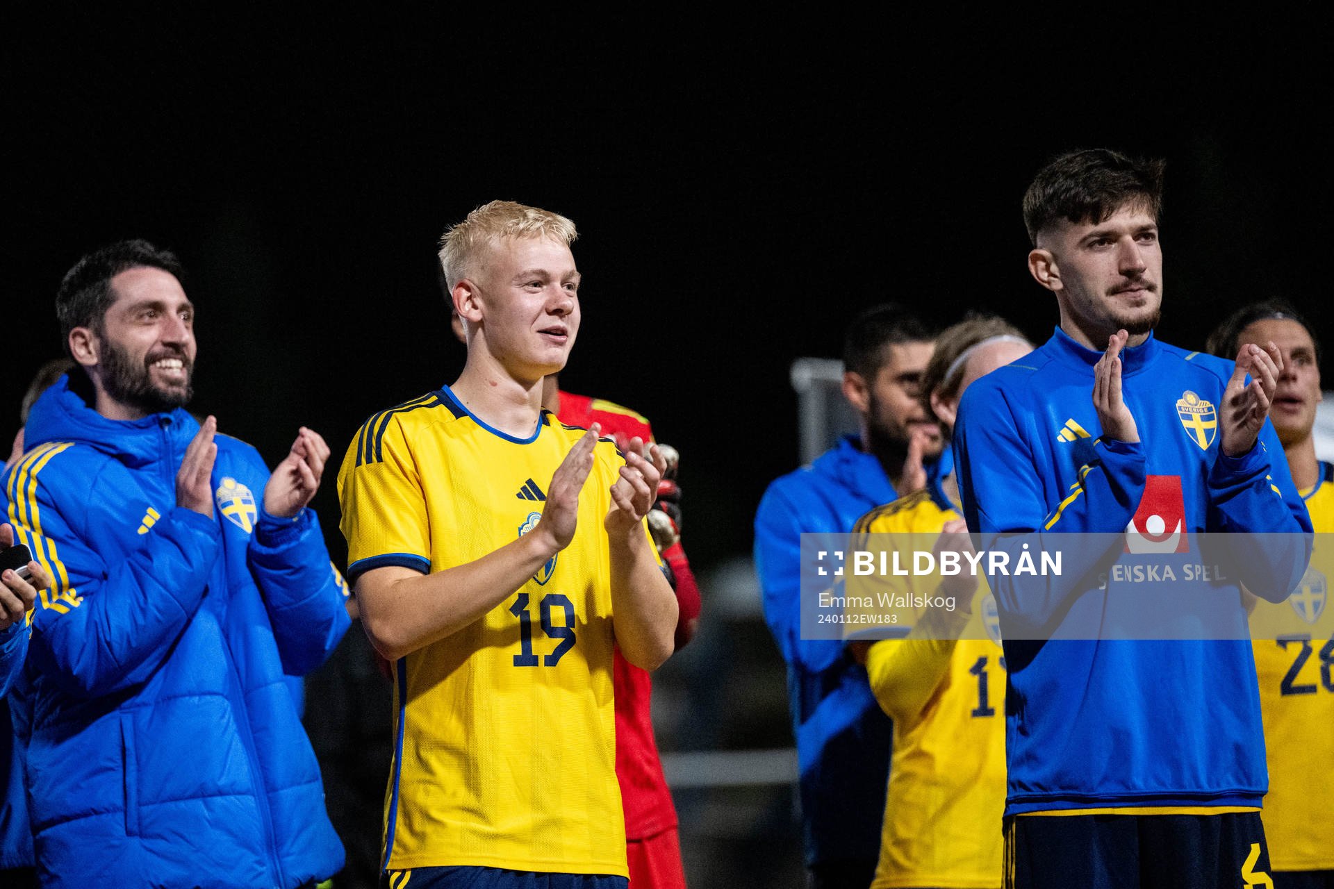 Otto Rosengren and Armin Gigovic of Sweden celebrate