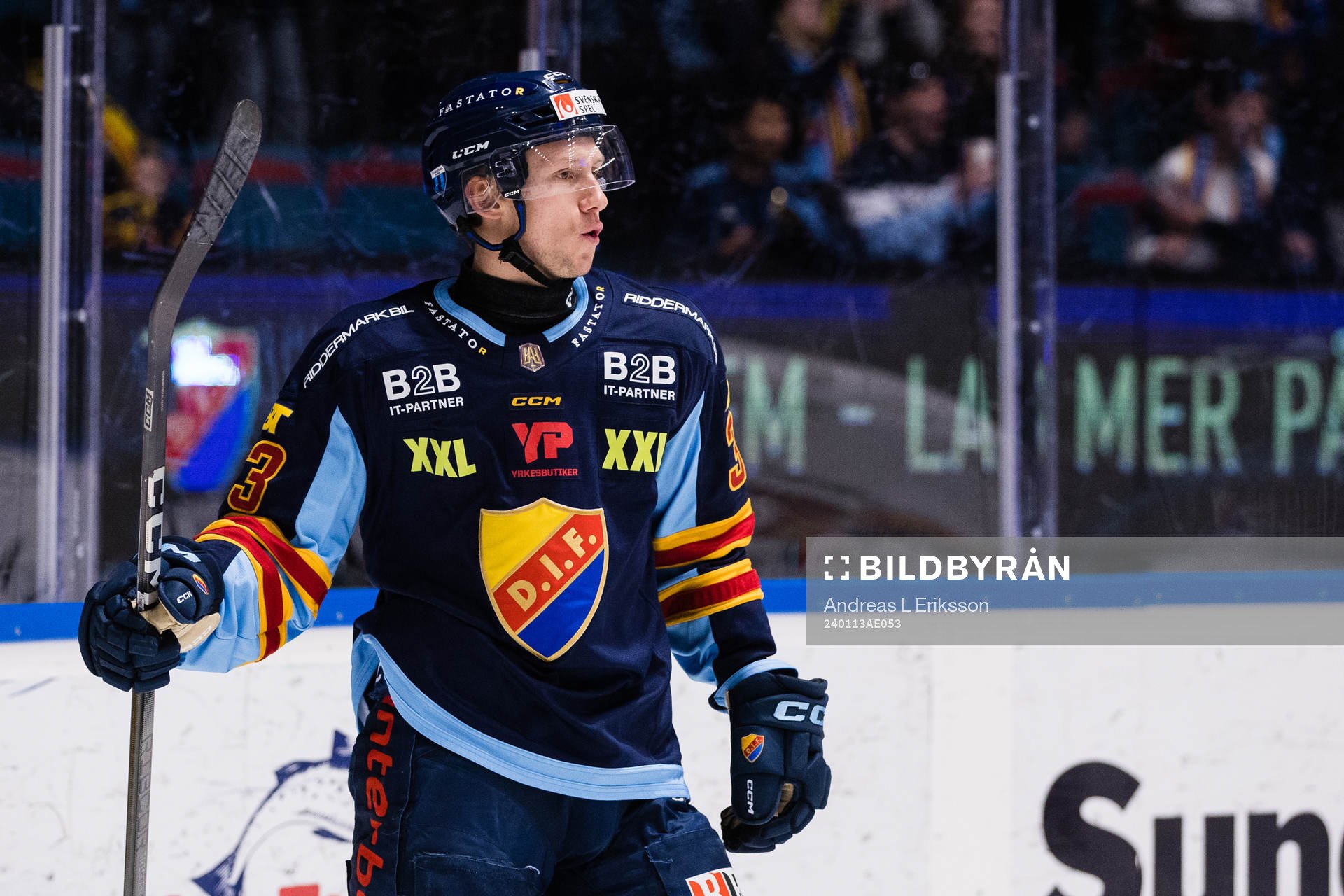 Djurgårdens Daniel Glad jublar