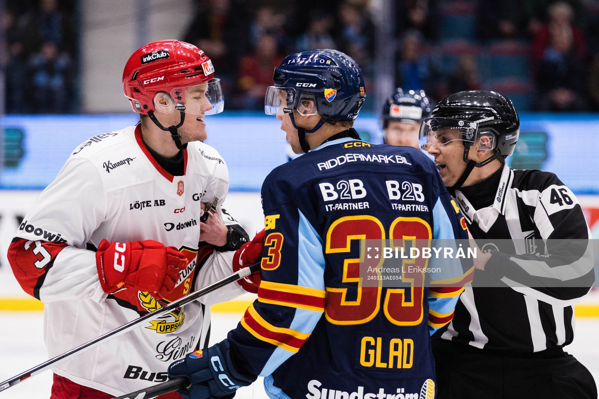 Almtunas Leon Lerebäck och Djurgårdens Daniel Glad