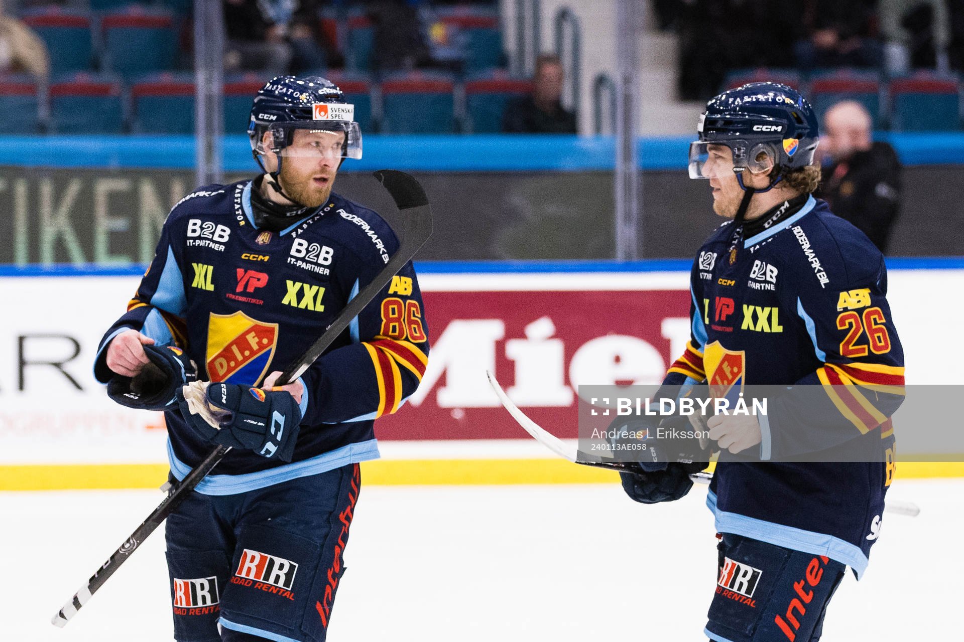 Djurgårdens Linus Klasen och Emil Berglund