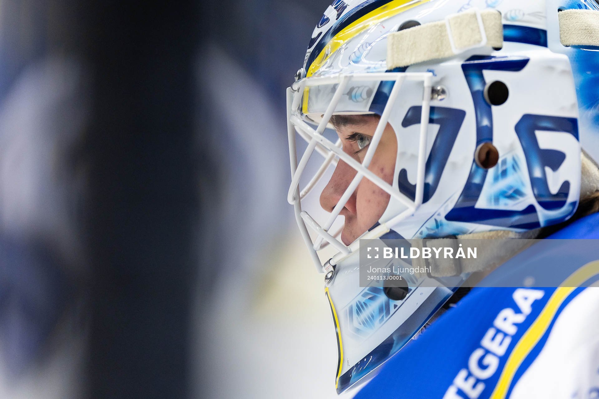 Leksands målvakt Marcus Gidlöf