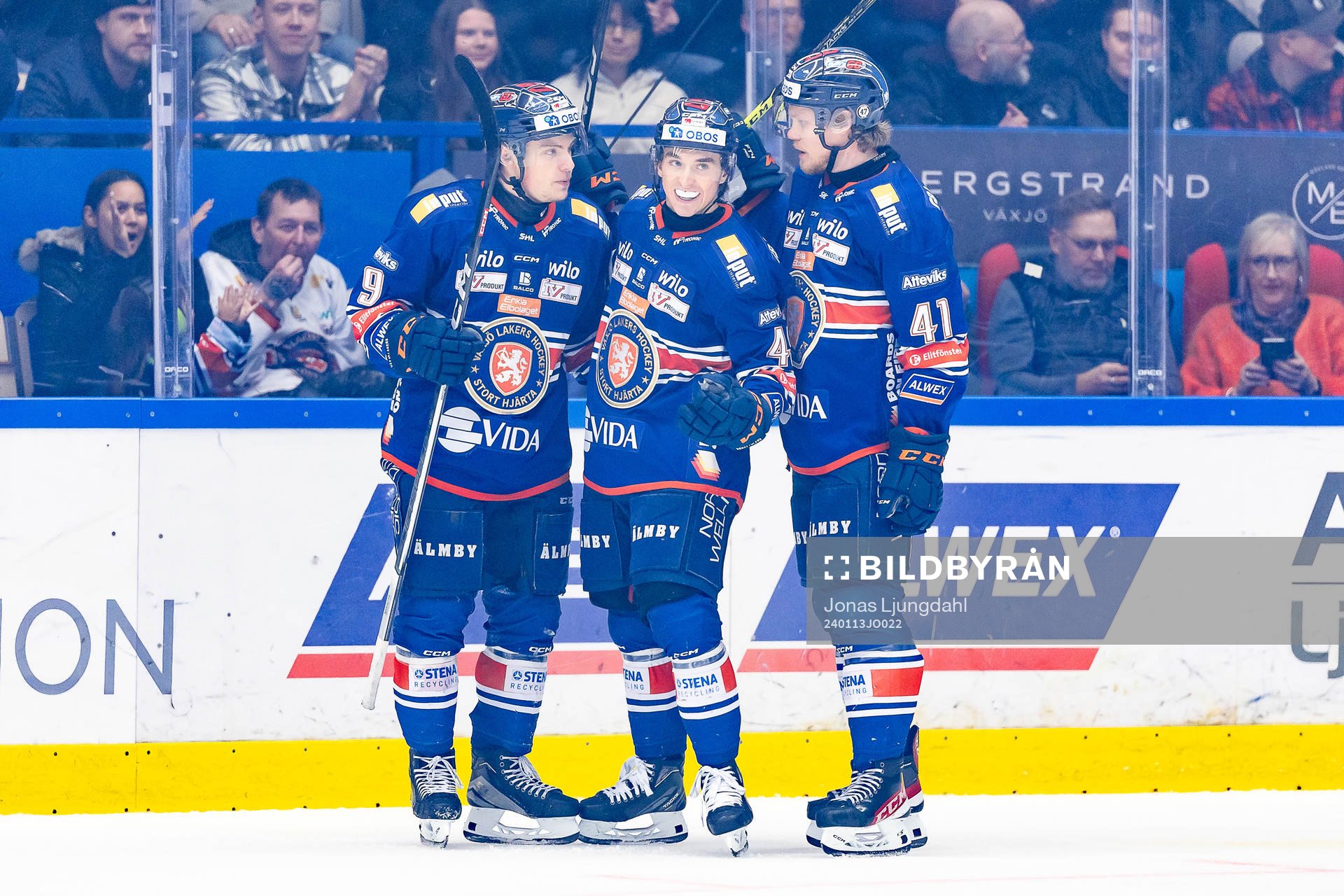 Växjös Victor Stjernborg, Noah Östlund och Ludvig