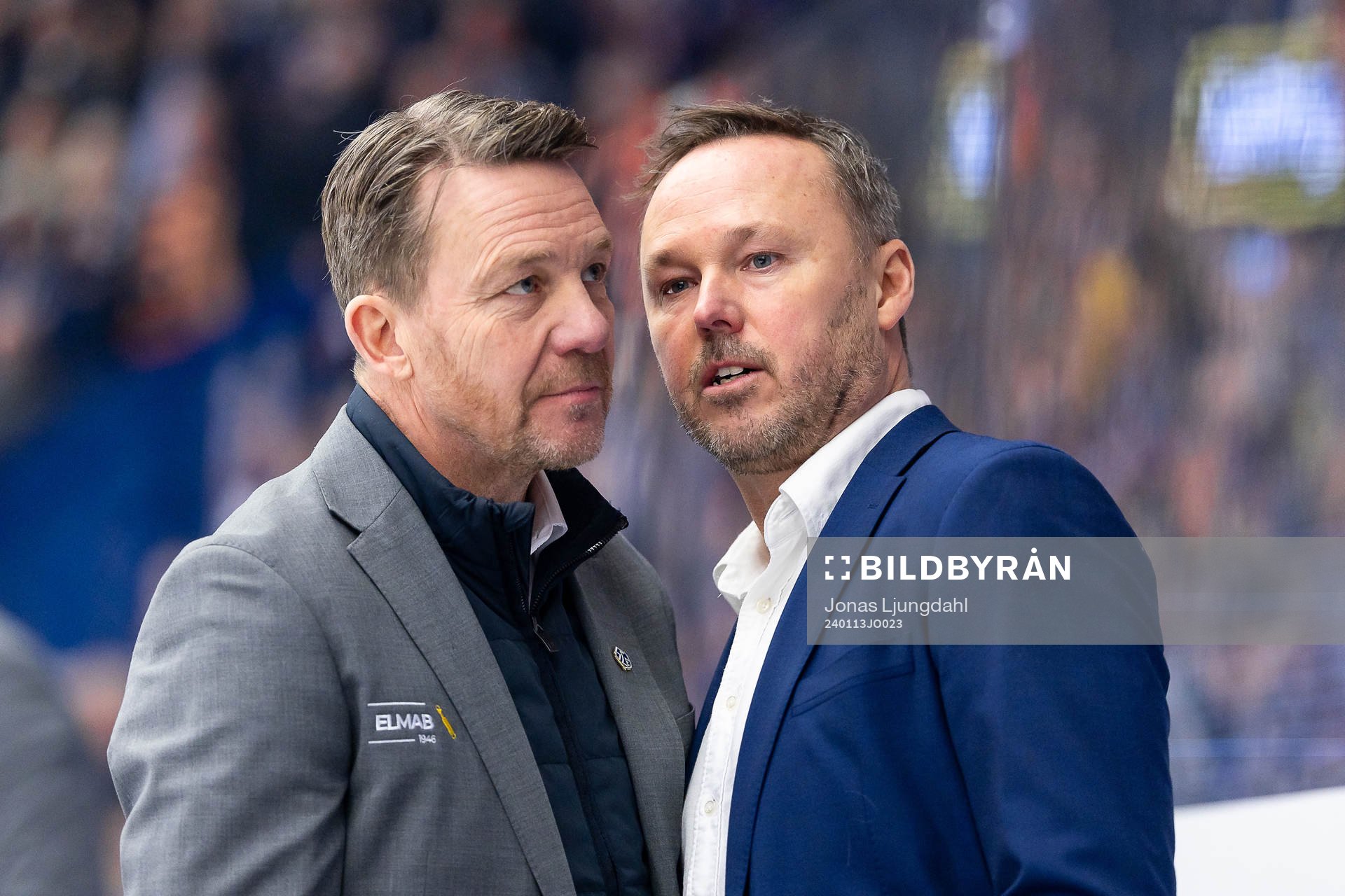 Leksands tränare Charles Berglund och assisterande