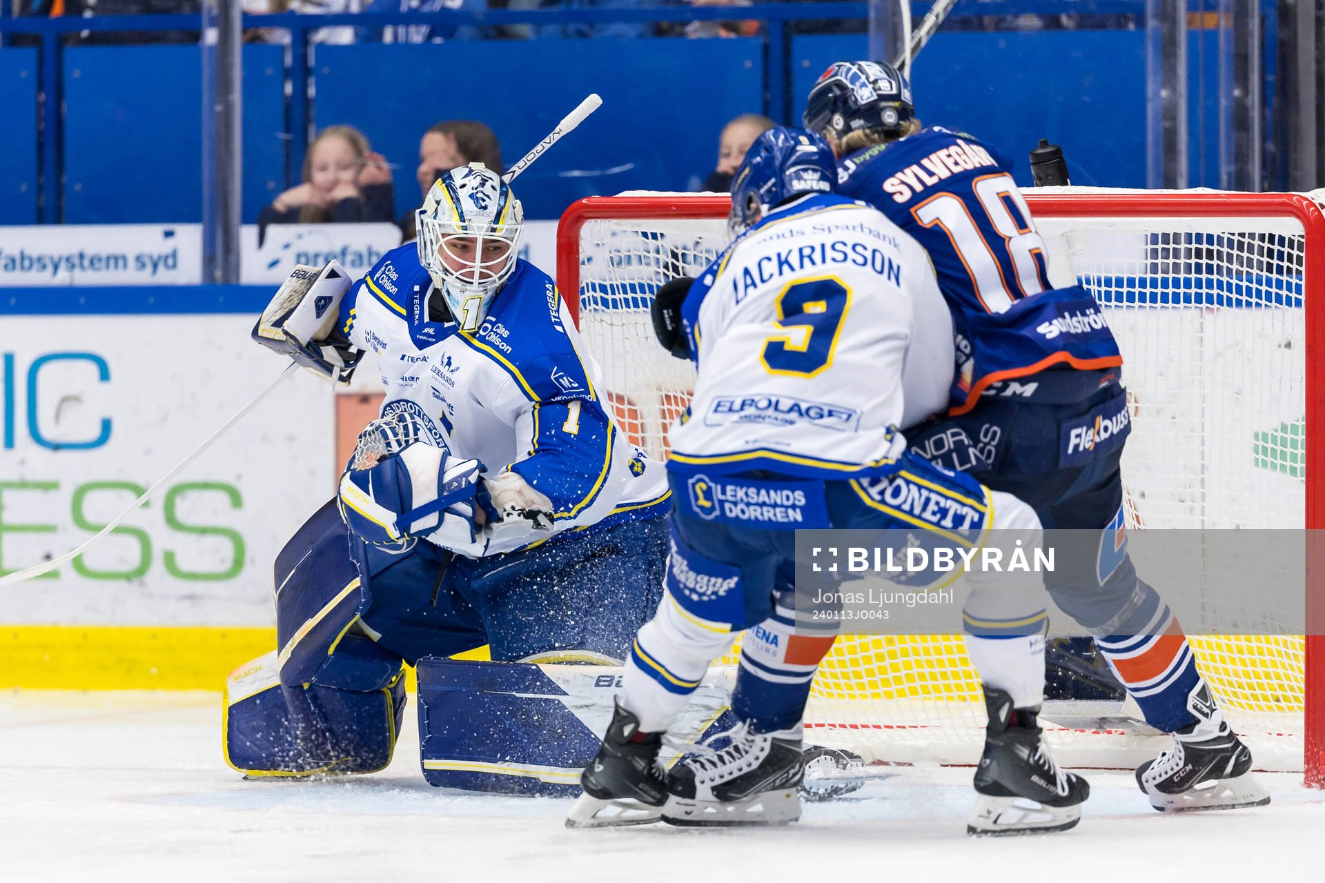 Leksands målvakt Marcus Gidlöf