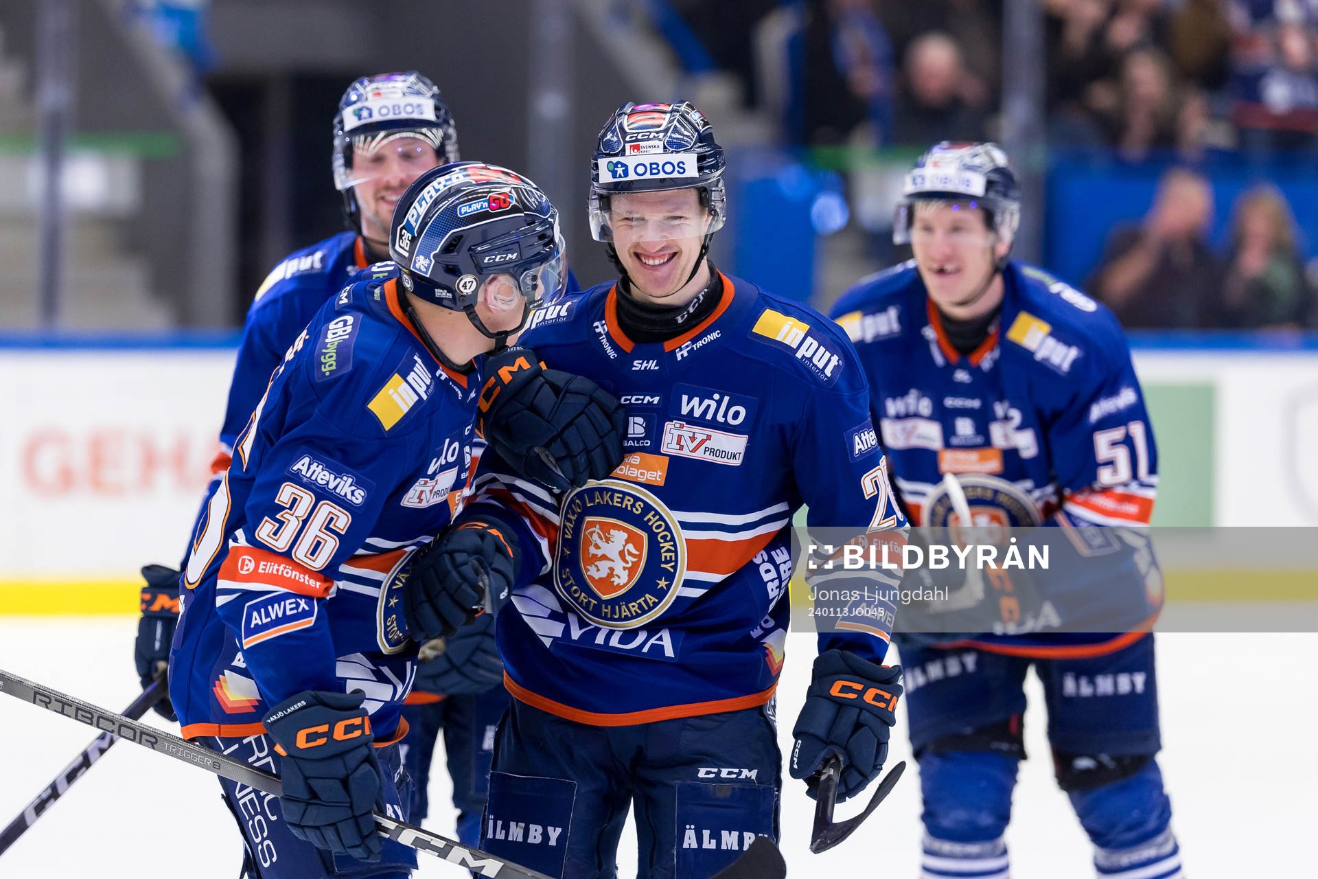 Växjös Hugo Gustafsson jublar