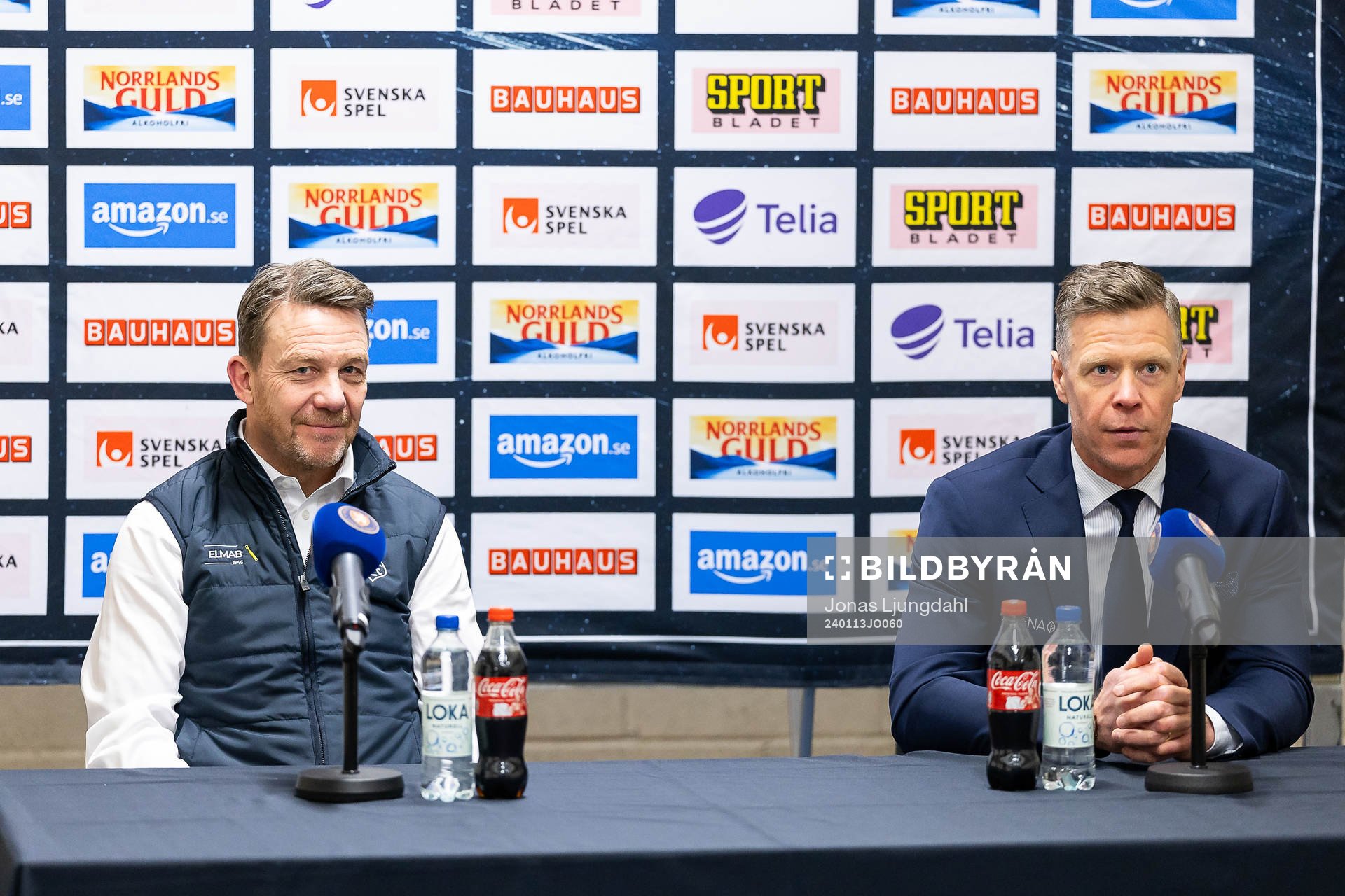 Leksands tränare Charles Berglund och Växjös