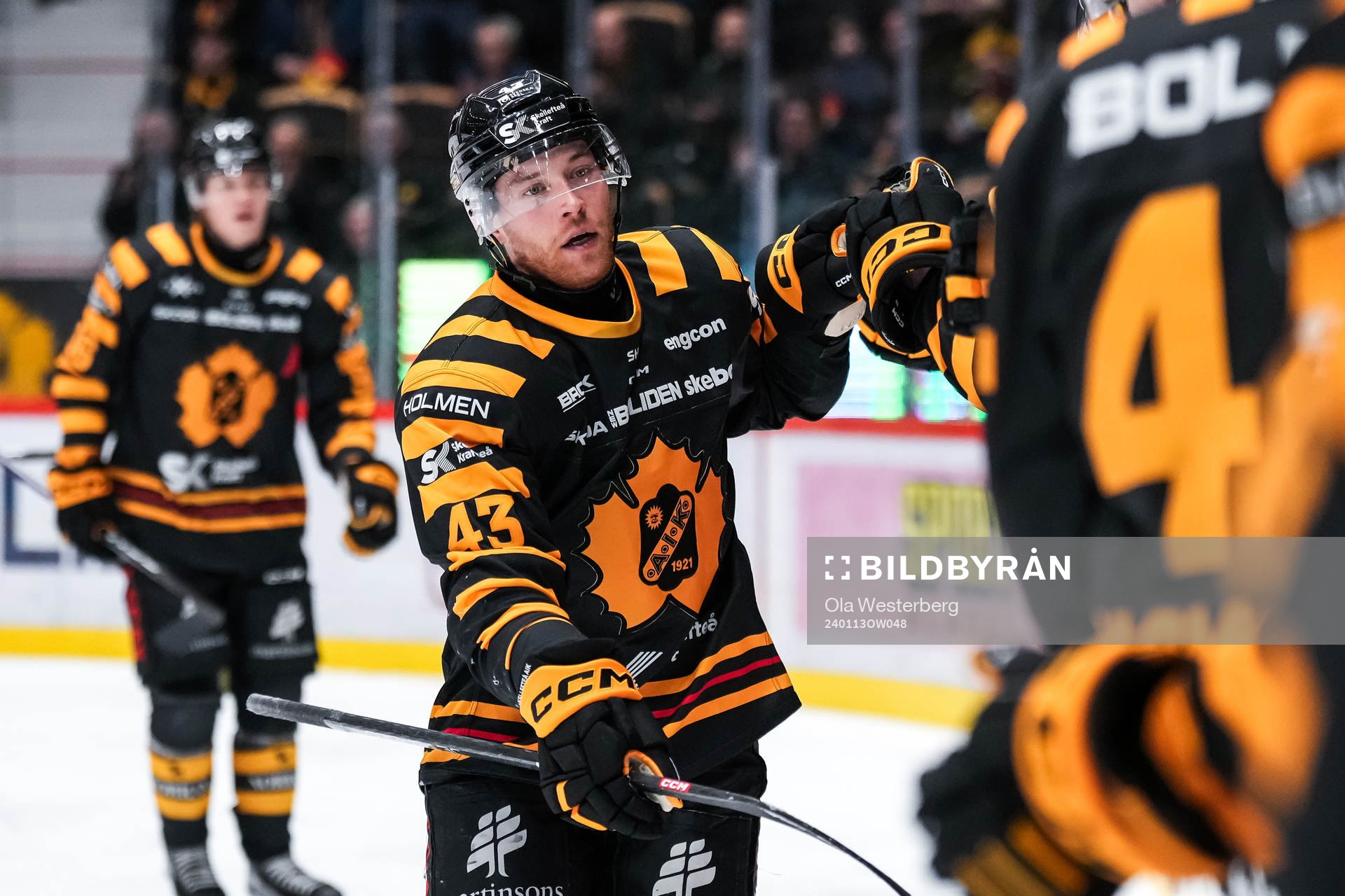 Skellefteås Filip Sandberg jublar