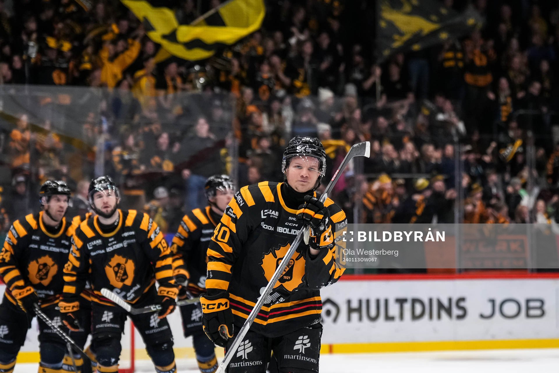 Skellefteås Anton Heikkinen jublar