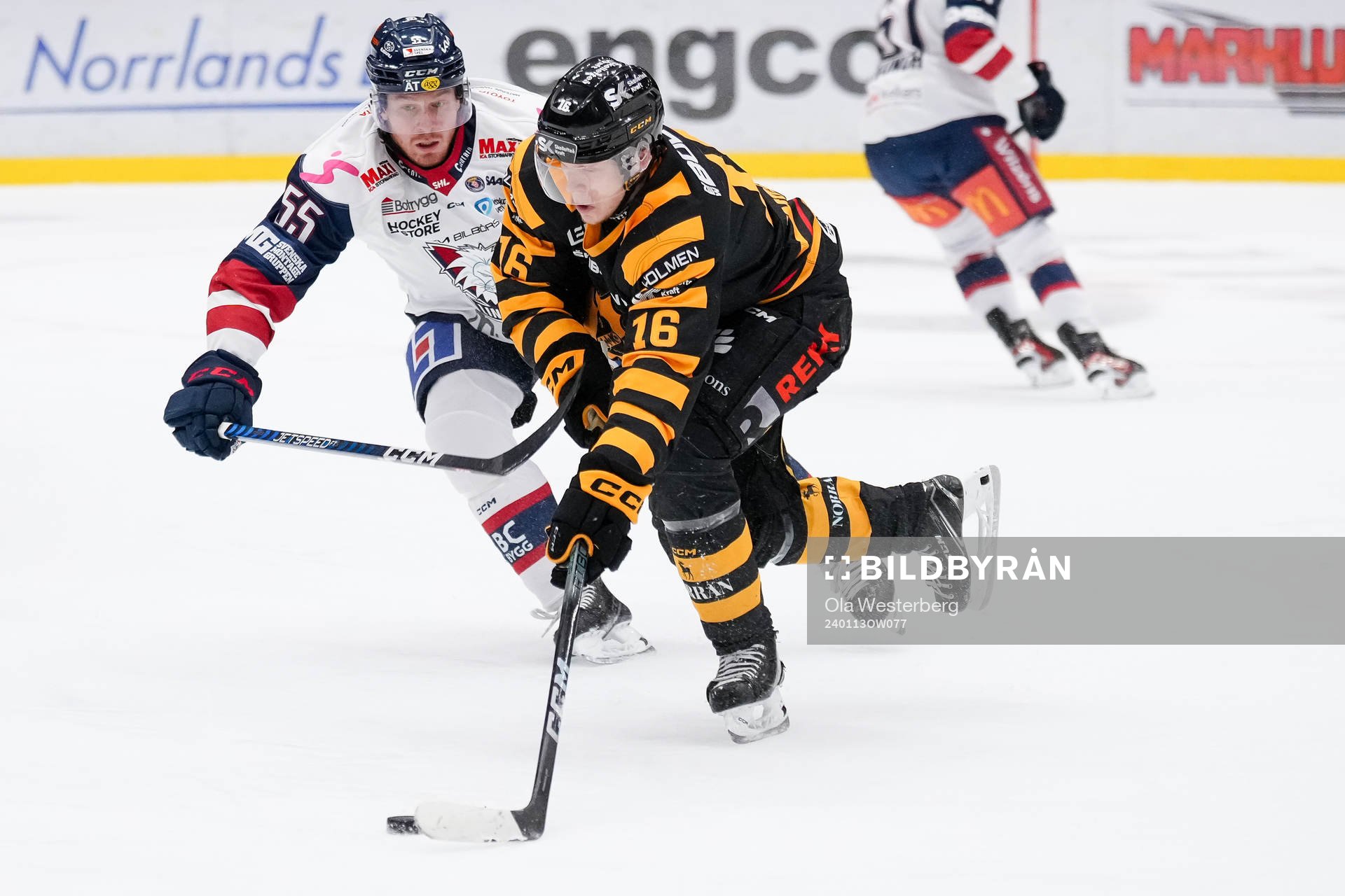 Linköpings Arvid Aronsson och Skellefteås Linus Lindström