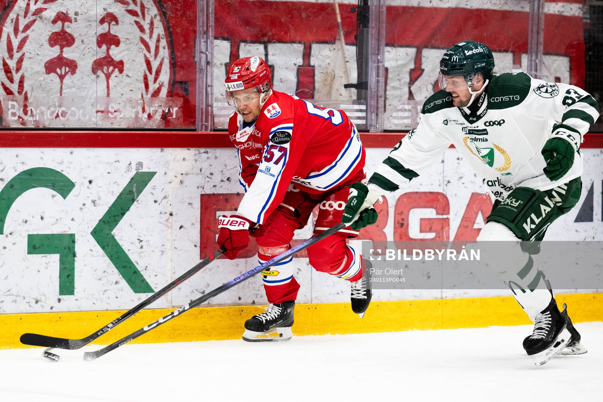 Timrås Anton Wedin och Färjestads Carl Dahlström