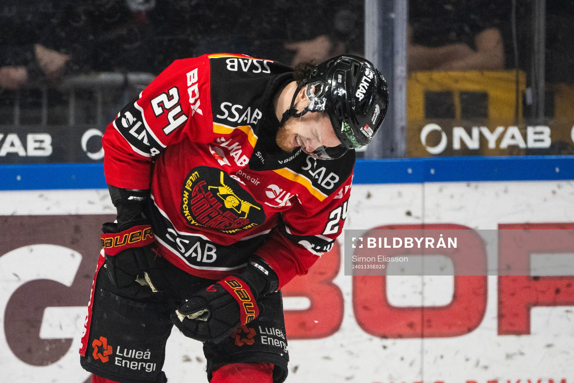 Luleås Brendan Shinnimin har ont