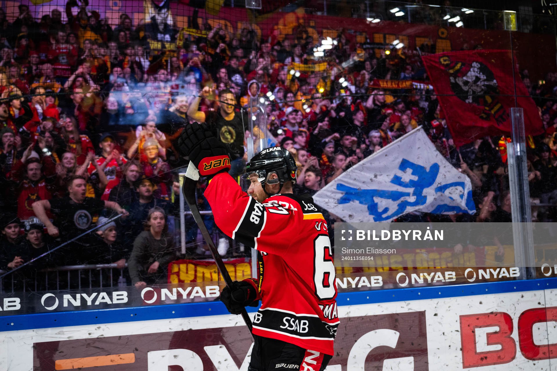 Luleås Linus Omark jublar