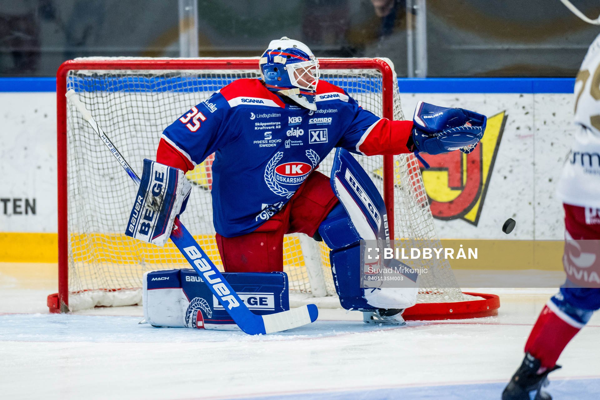 Oskarshamns målvakt Niklas Lundström