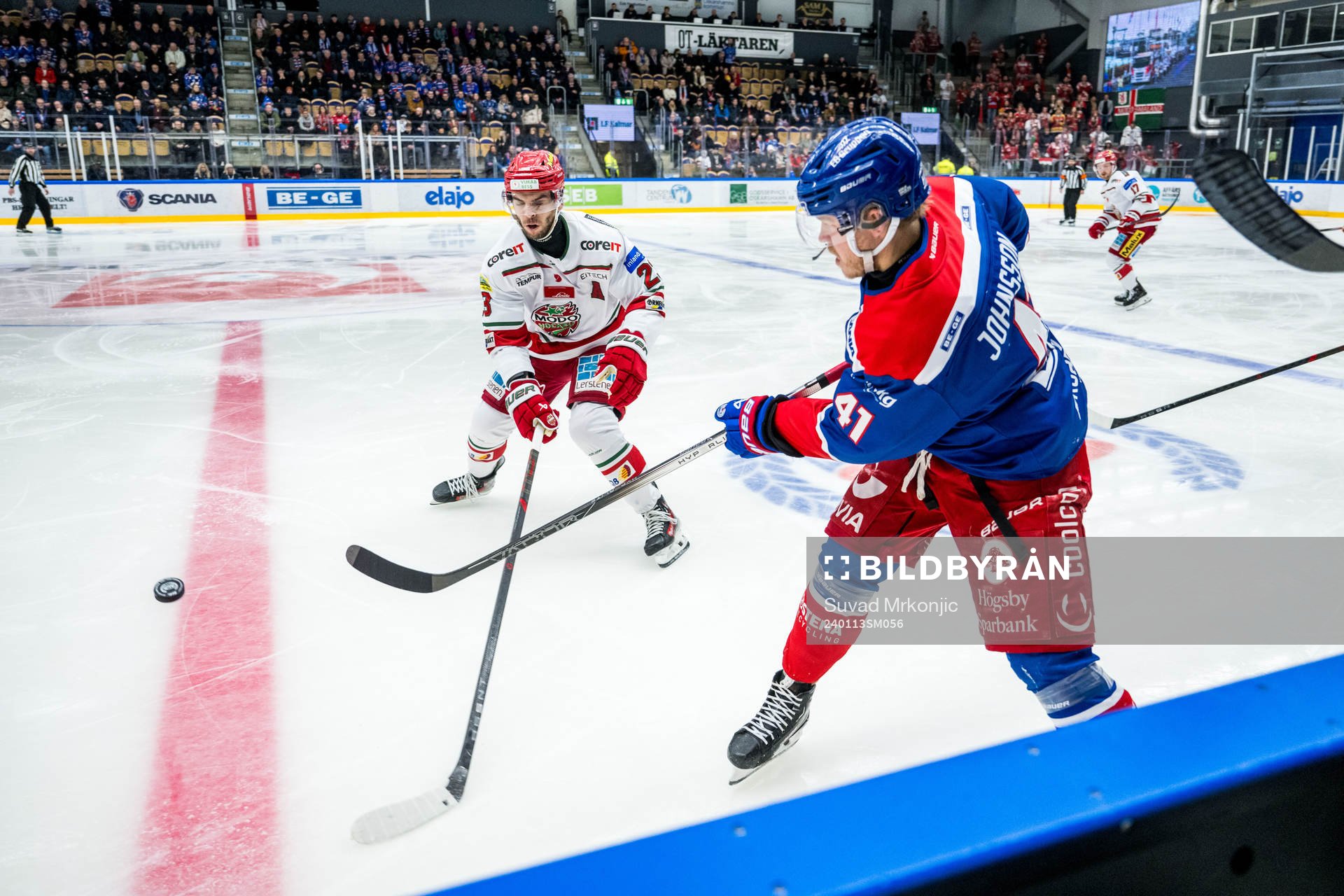 MoDos Adam Pettersson och Oskarshamns Johan Johnsson