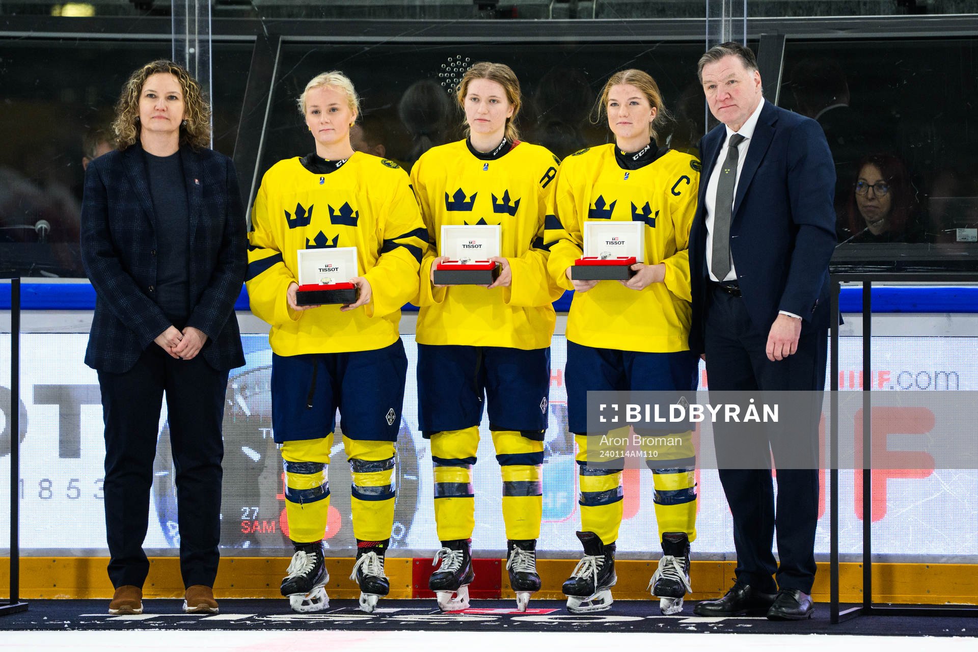 Lubomira Kozanova of Slovakia, Mira Hallin, Hilda Svensson,