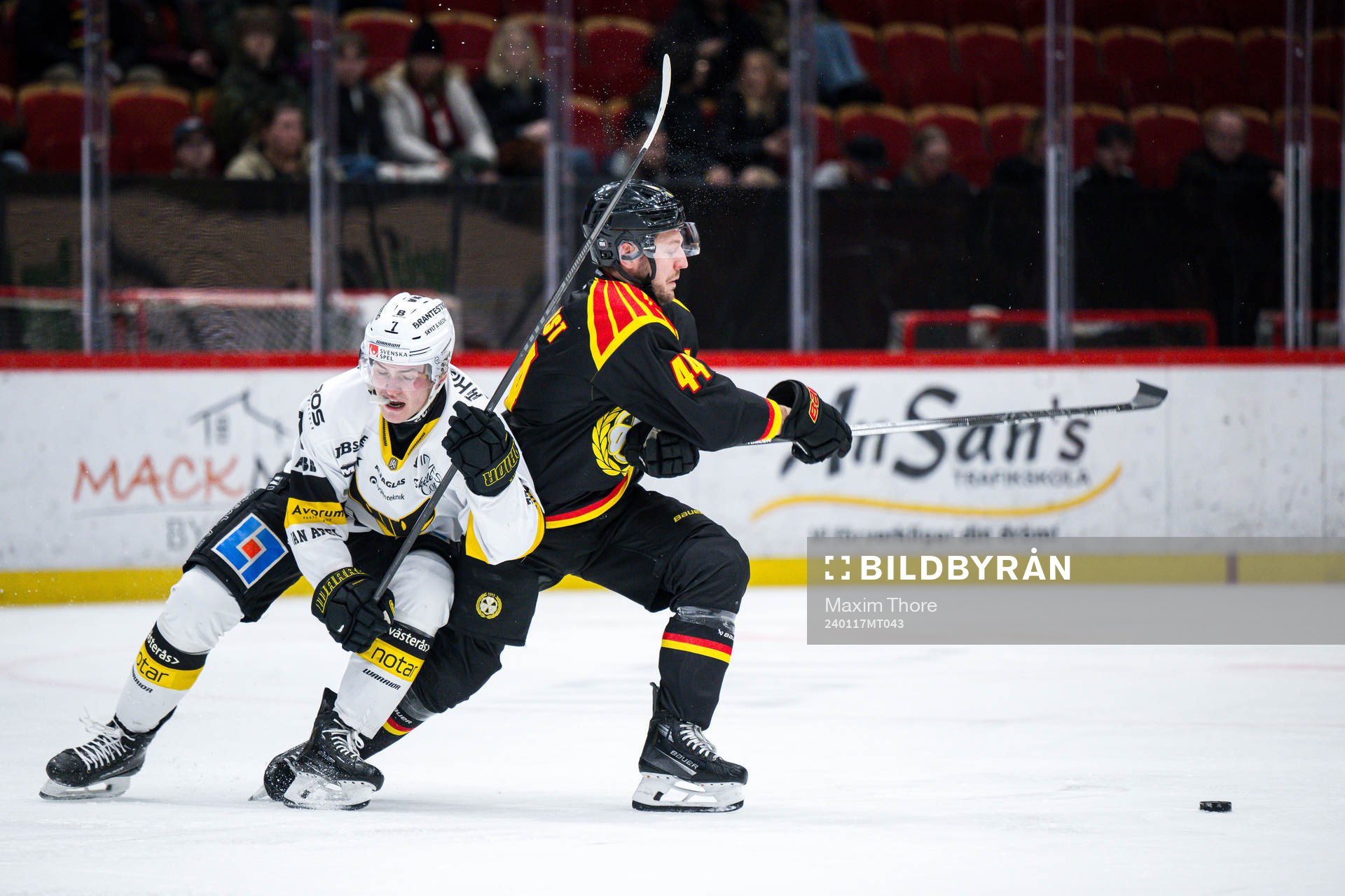 Västerås Hannes Hellberg och Brynäs Jacob Blomqvist
