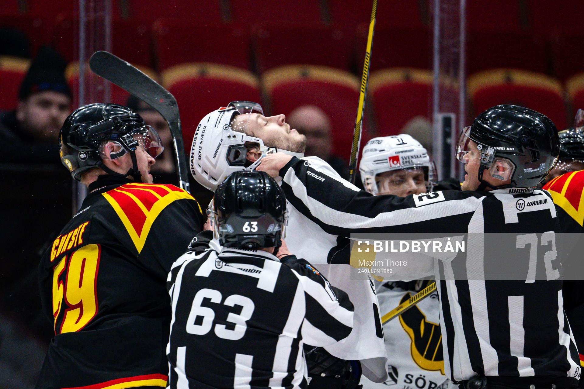 Brynäs Karlis Cukste och Västerås Eric Engstrand