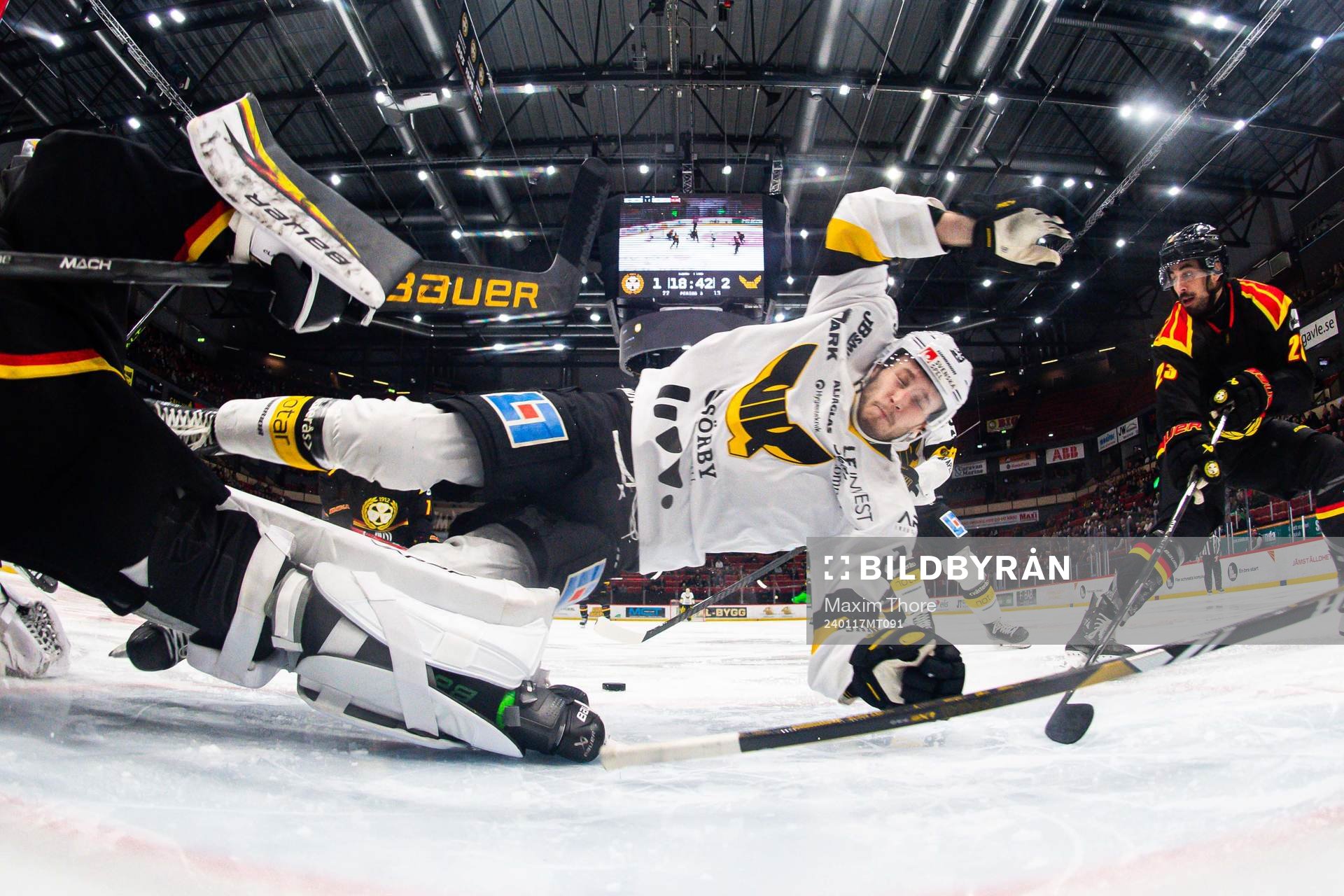 Västerås Hugo Lejon gör 1-3 som senare döms bort