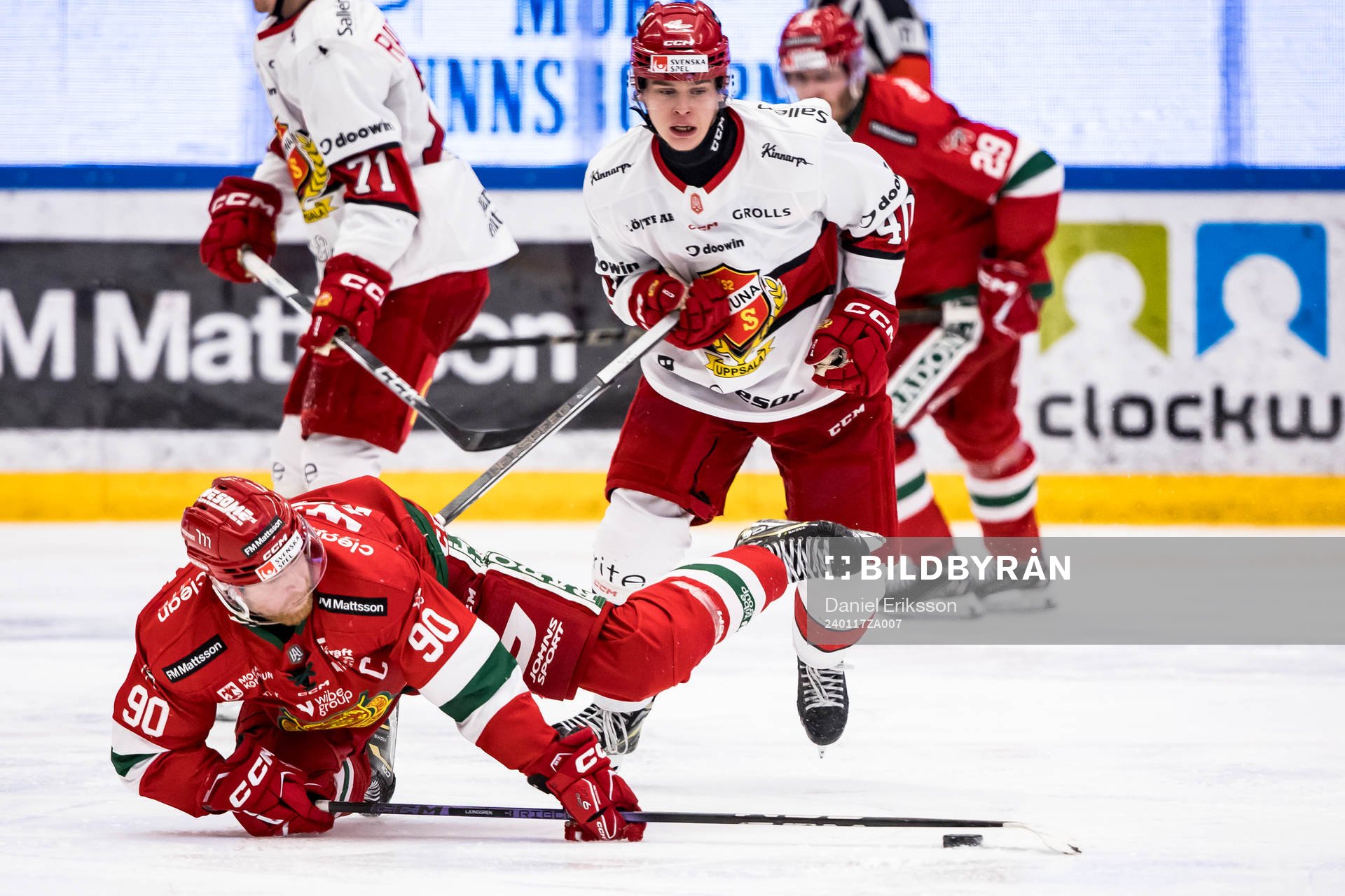 Moras Daniel Ljunggren och Almtunas Valdemar Johansson