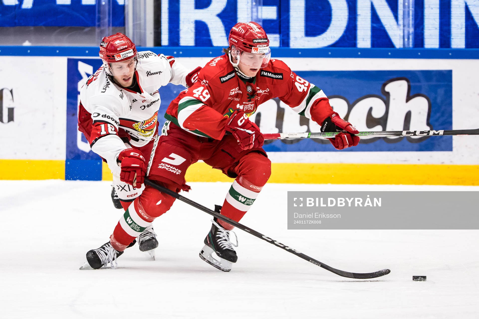 Almtunas Jacob Svensson och Moras Noah Steen