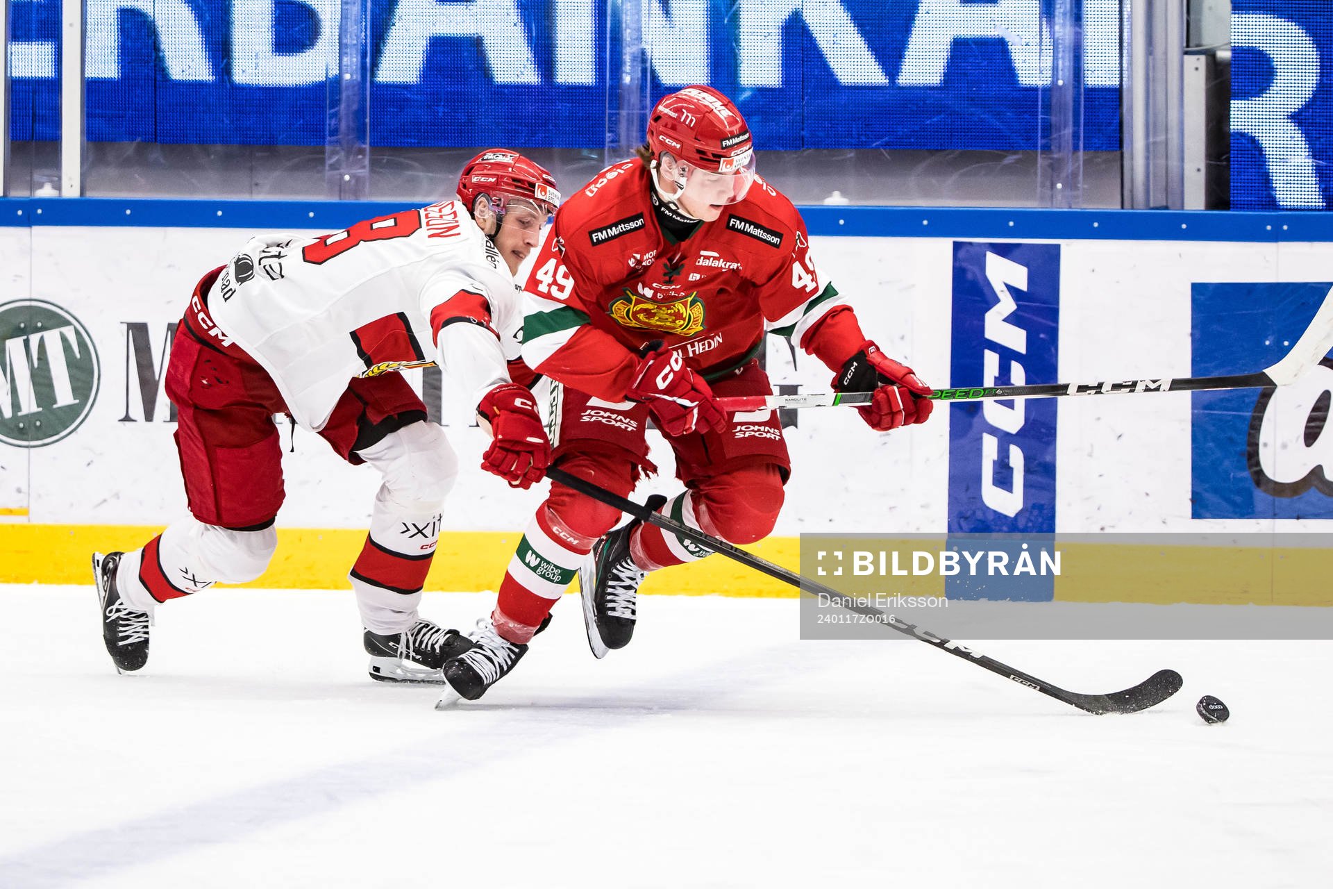 Almtunas Jacob Svensson och Moras Noah Steen